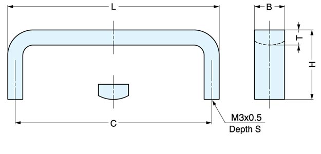 Sugatsune KB Stainless Steel Handle Pull