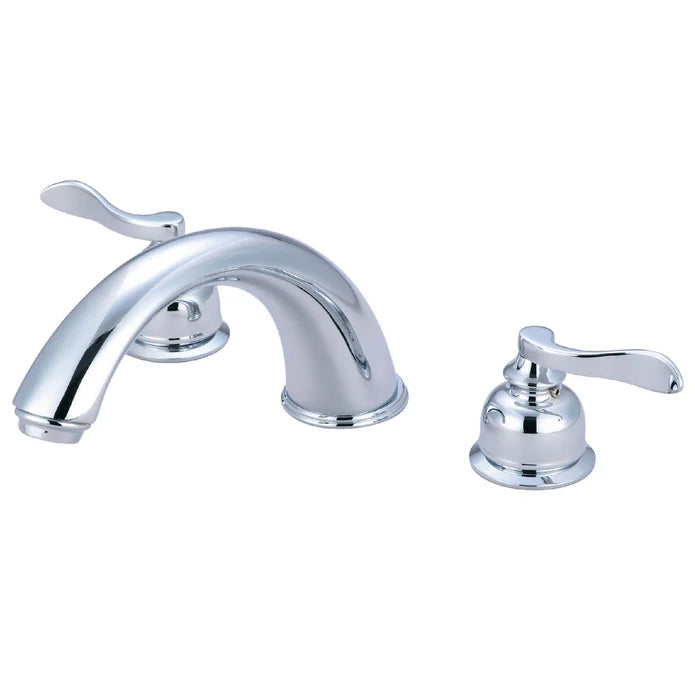 Kingston - Tub Faucets - NuWave French KB836NFL Two-Handle 3-Hole Deck Mount Roman Tub Faucet