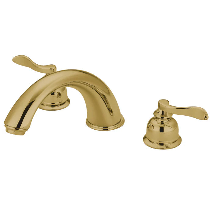 Kingston - Tub Faucets - NuWave French KB836NFL Two-Handle 3-Hole Deck Mount Roman Tub Faucet