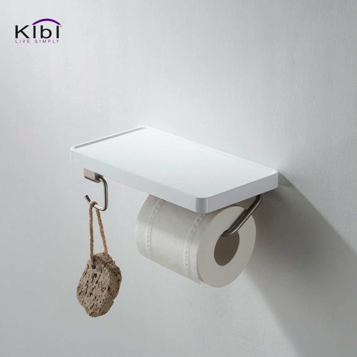 KIBI Deco Tissue Holder With Shelf - KBA1207