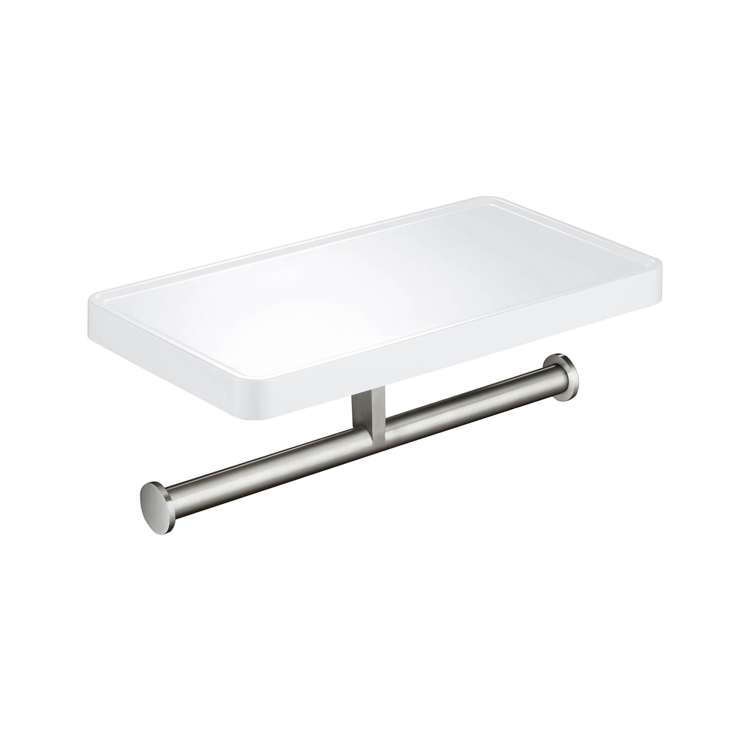 KIBI Deco Double Tissue Holder With Shelf - KBA1208
