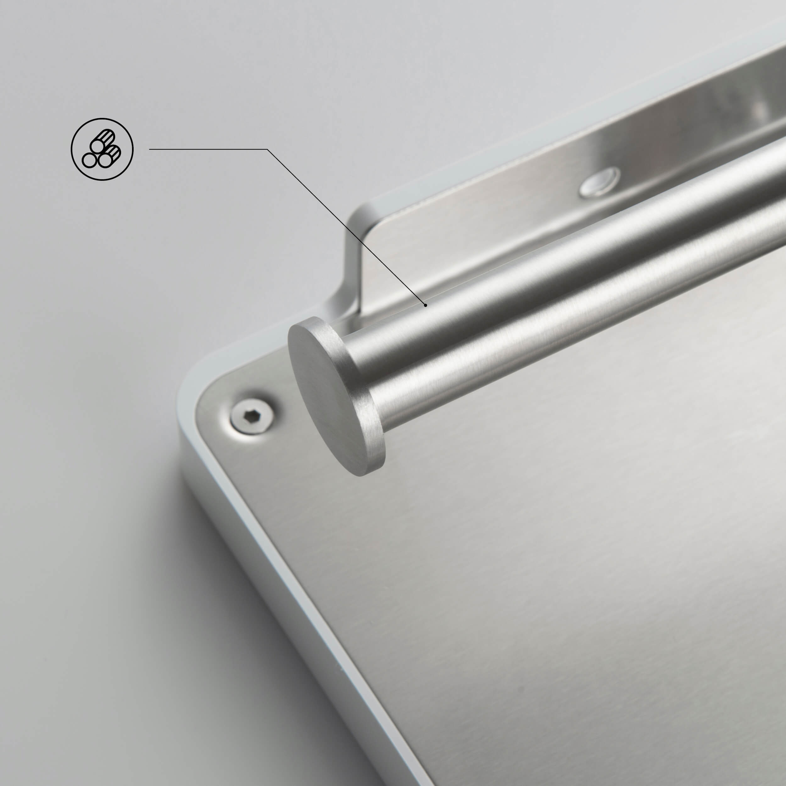 KIBI Deco Double Tissue Holder With Shelf - KBA1208