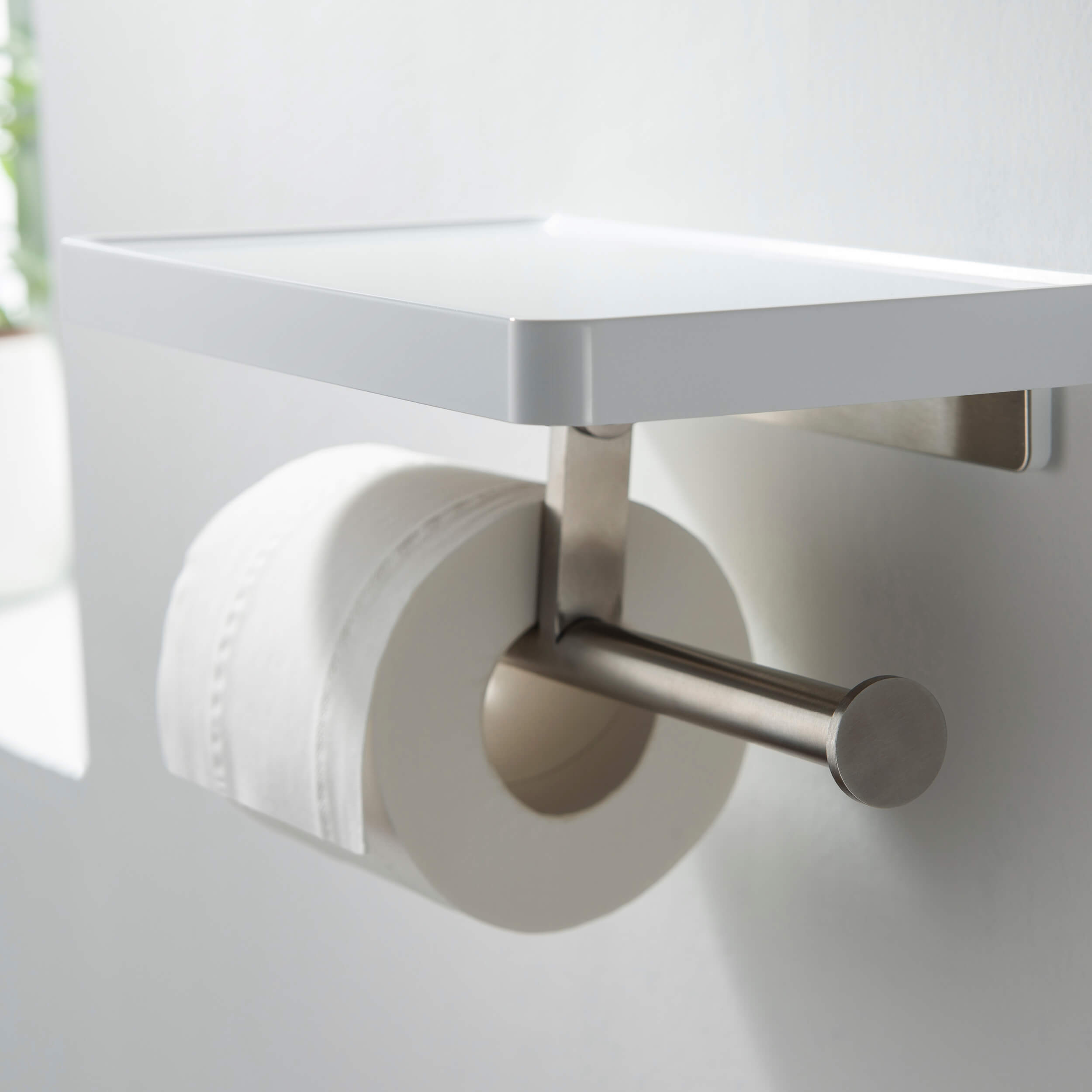 KIBI Deco Double Tissue Holder With Shelf - KBA1208