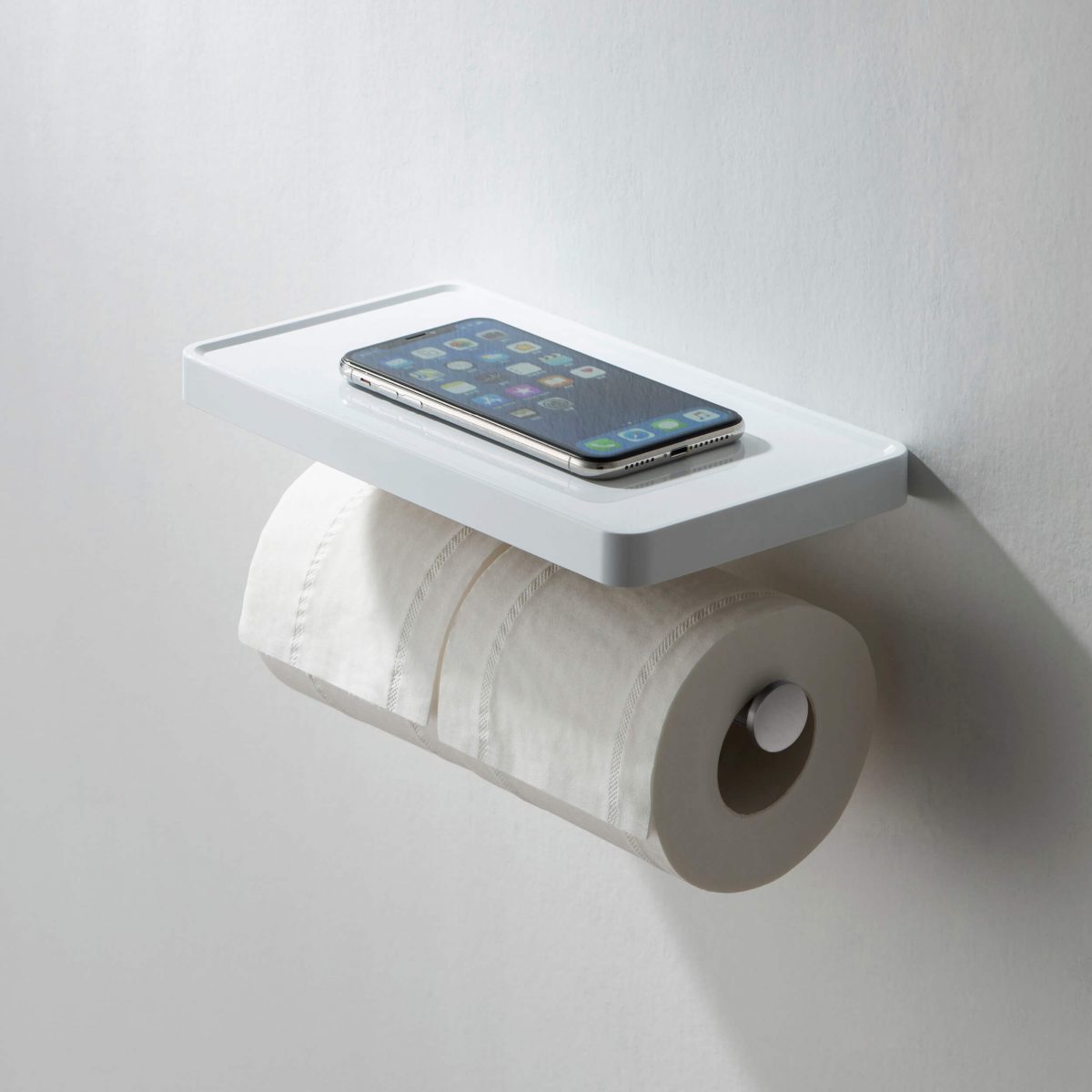 KIBI Deco Double Tissue Holder With Shelf - KBA1208