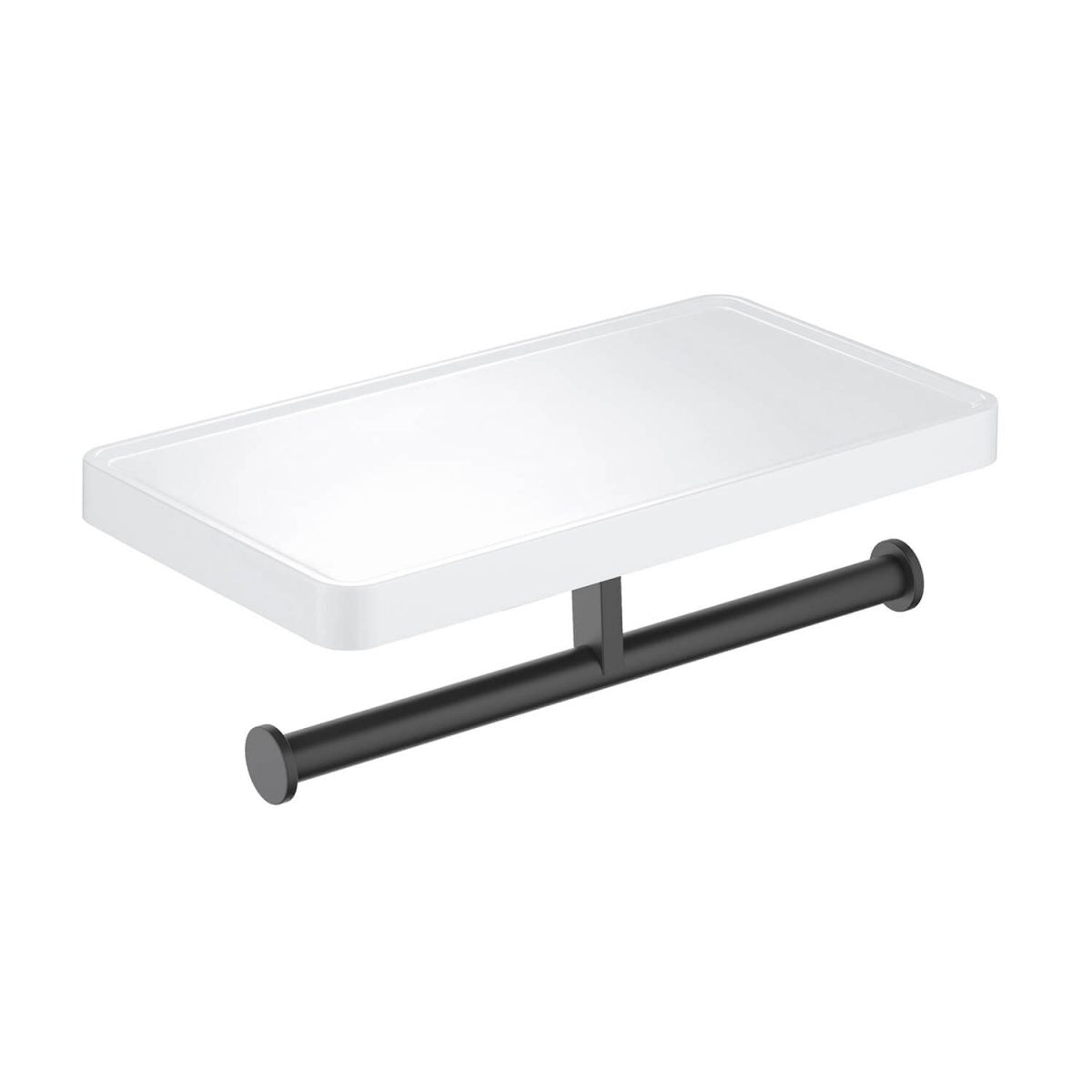 KIBI Deco Double Tissue Holder With Shelf - KBA1208