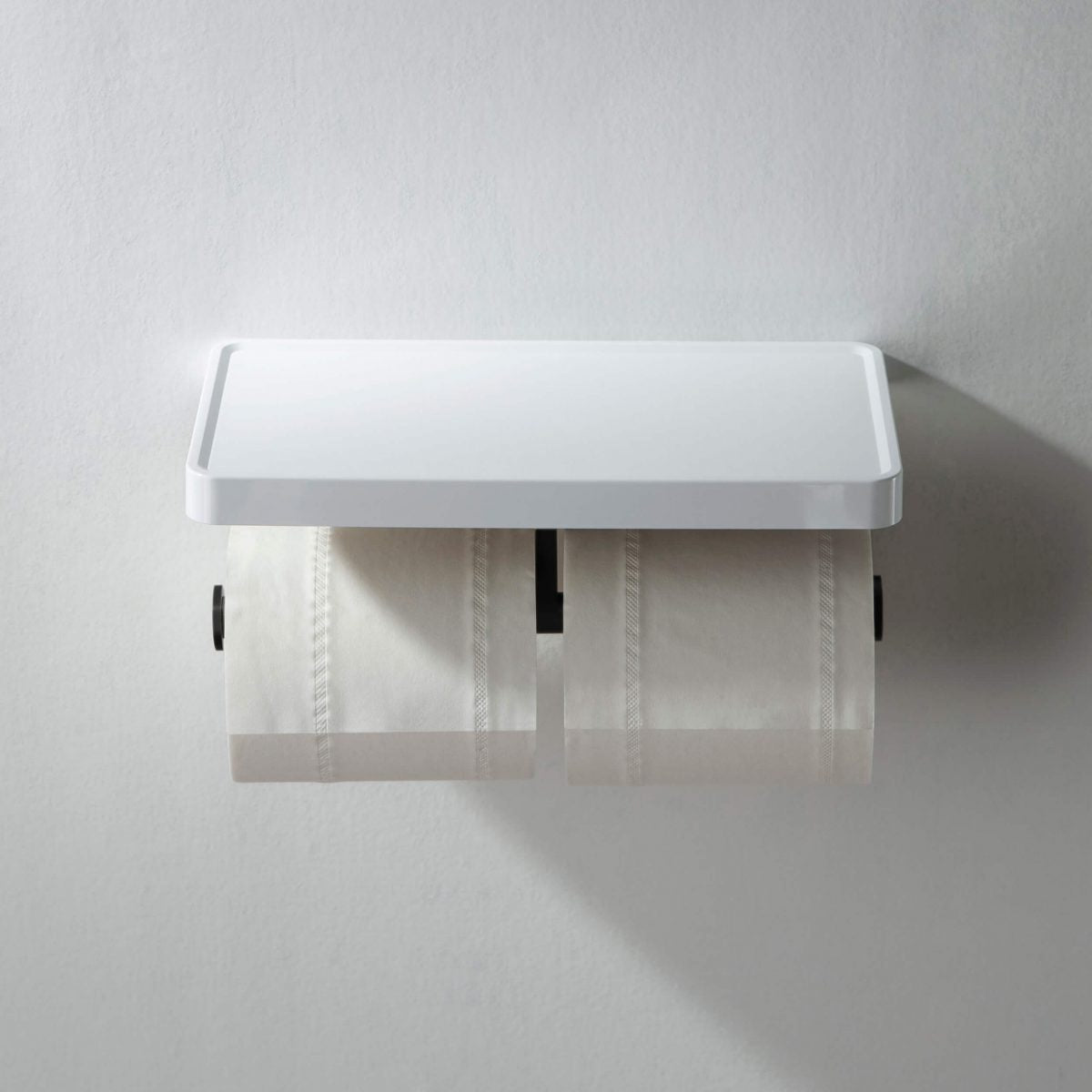 KIBI Deco Double Tissue Holder With Shelf - KBA1208