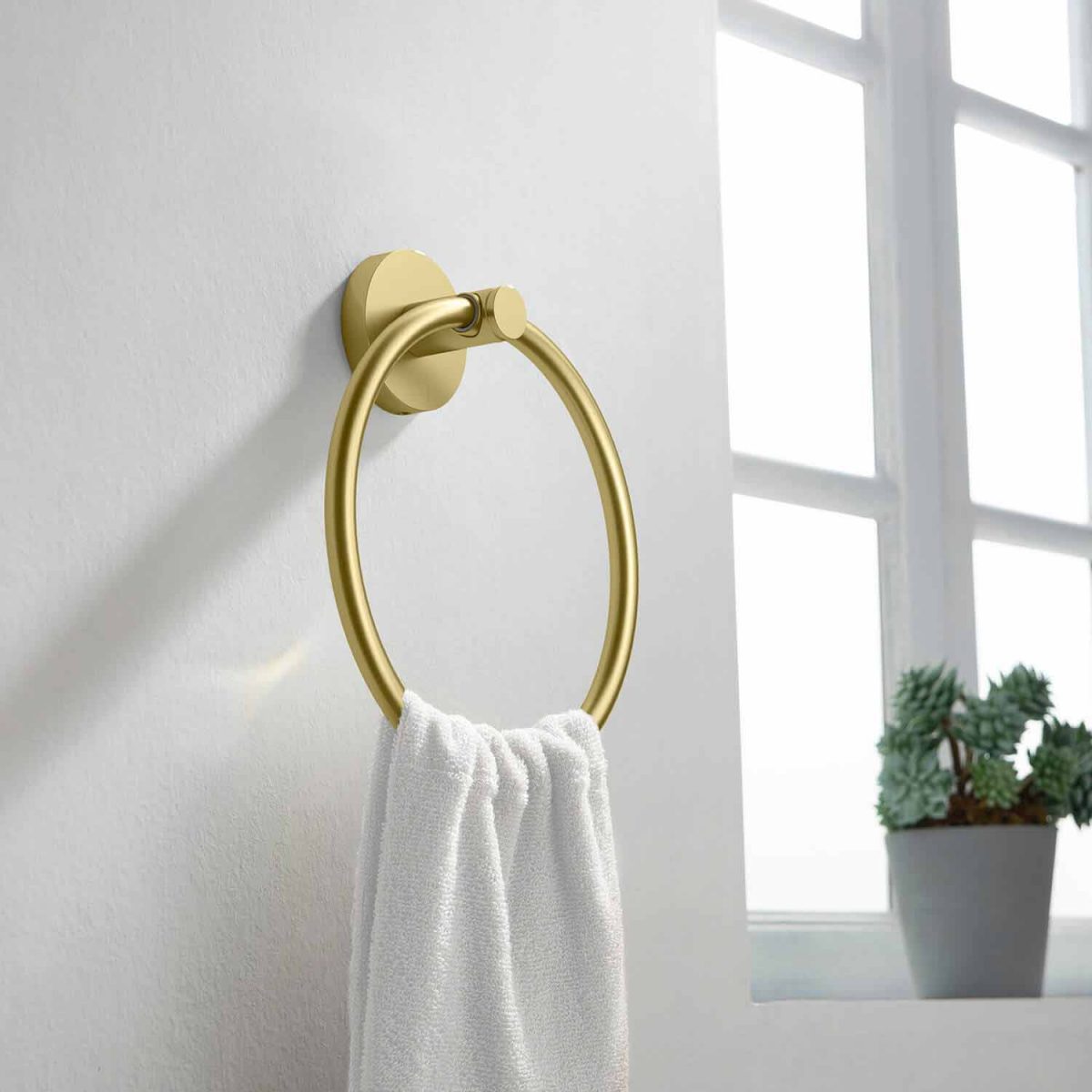 KIBI Circular Bathroom Towel Ring – KBA1406