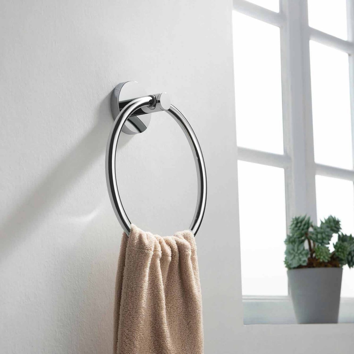KIBI Circular Bathroom Towel Ring – KBA1406