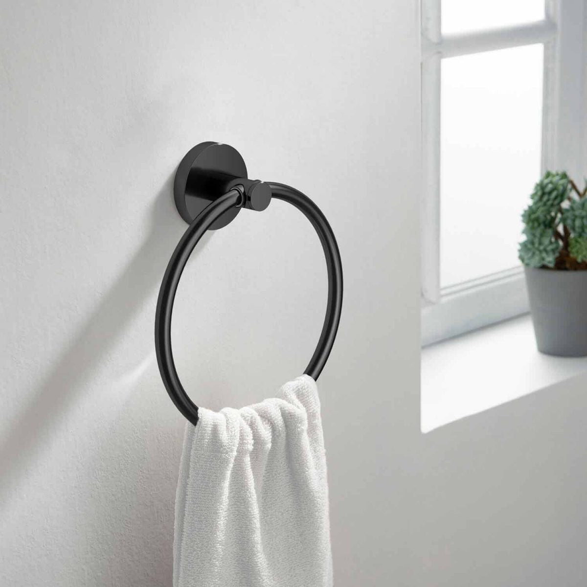 KIBI Circular Bathroom Towel Ring – KBA1406