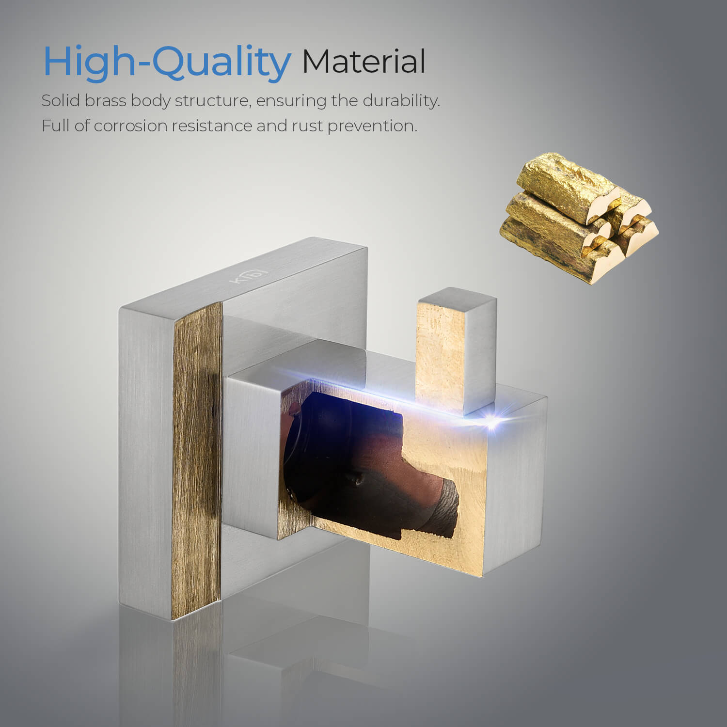 KIBI Cube Bathroom Robe Hook – KBA1501