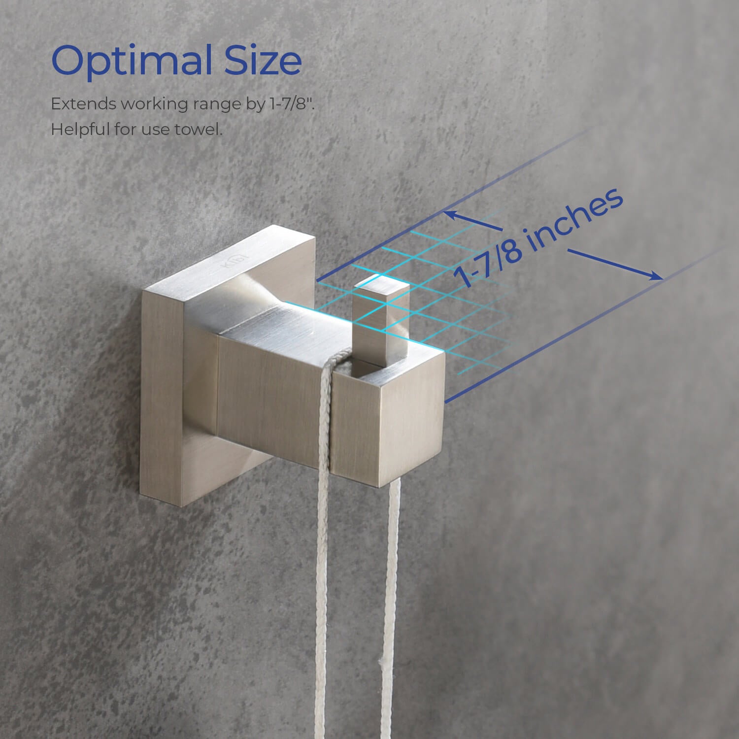 KIBI Cube Bathroom Robe Hook – KBA1501