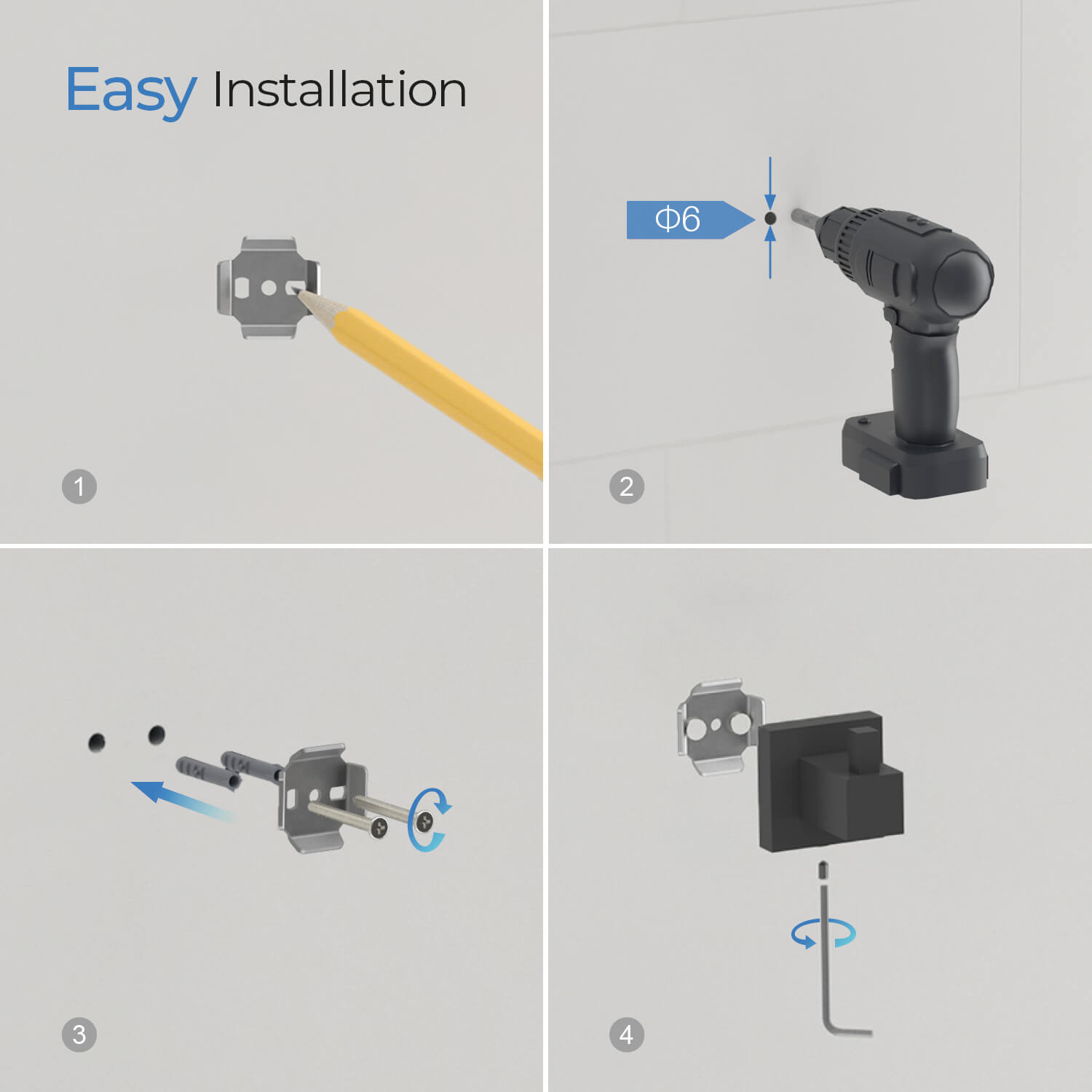 KIBI Cube Bathroom Robe Hook – KBA1501