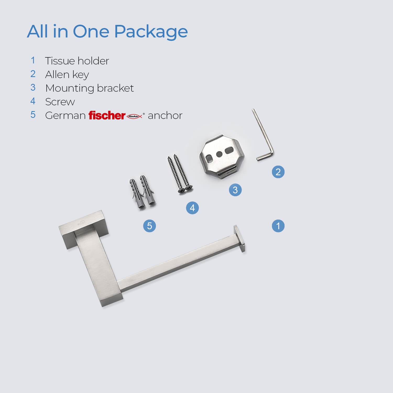 KIBI Cube Bathroom Tissue Holder – KBA1502