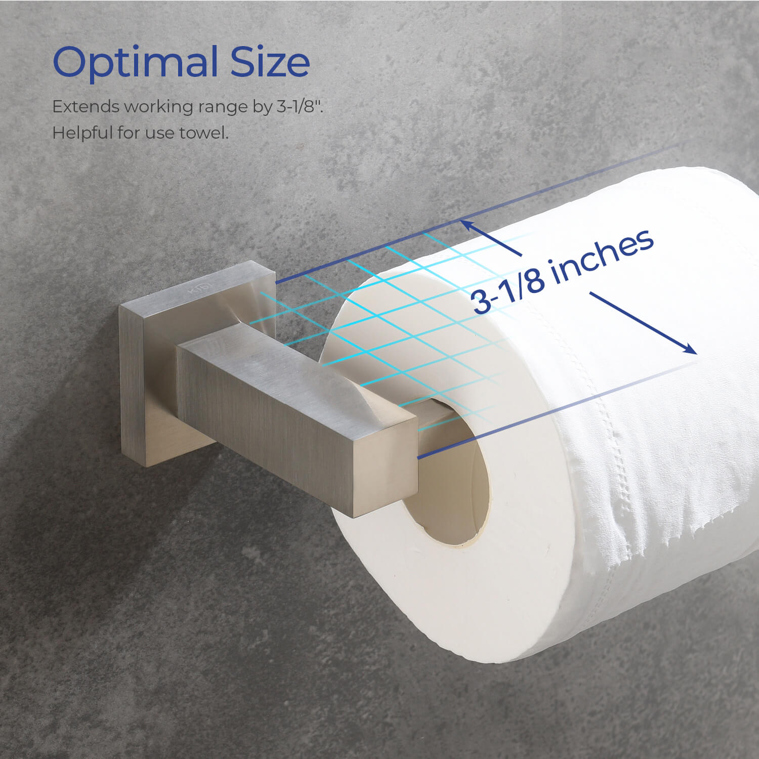 KIBI Cube Bathroom Tissue Holder – KBA1502
