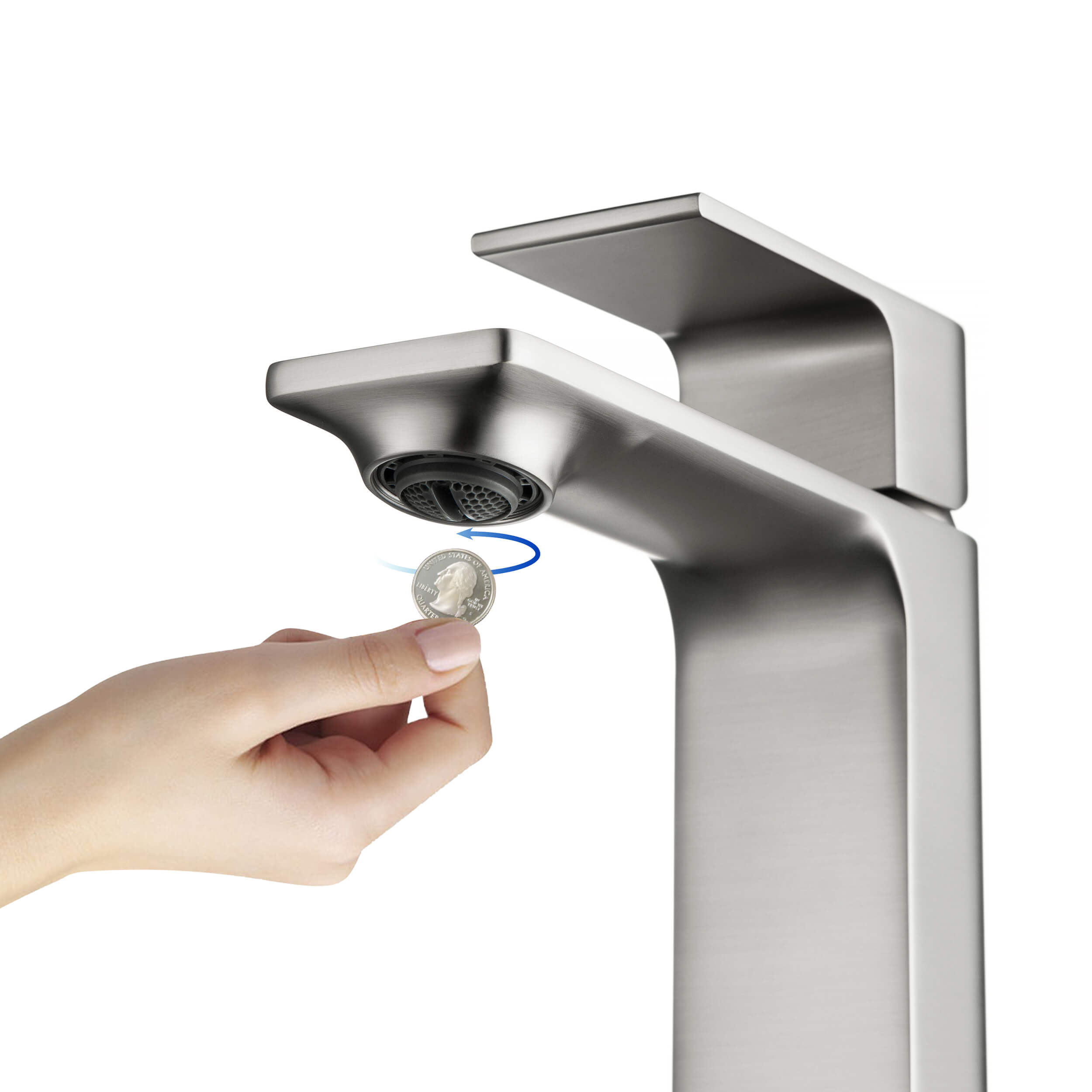 KIBI Mirage Brass Single Handle Bathroom Vanity Faucet – KBF1001