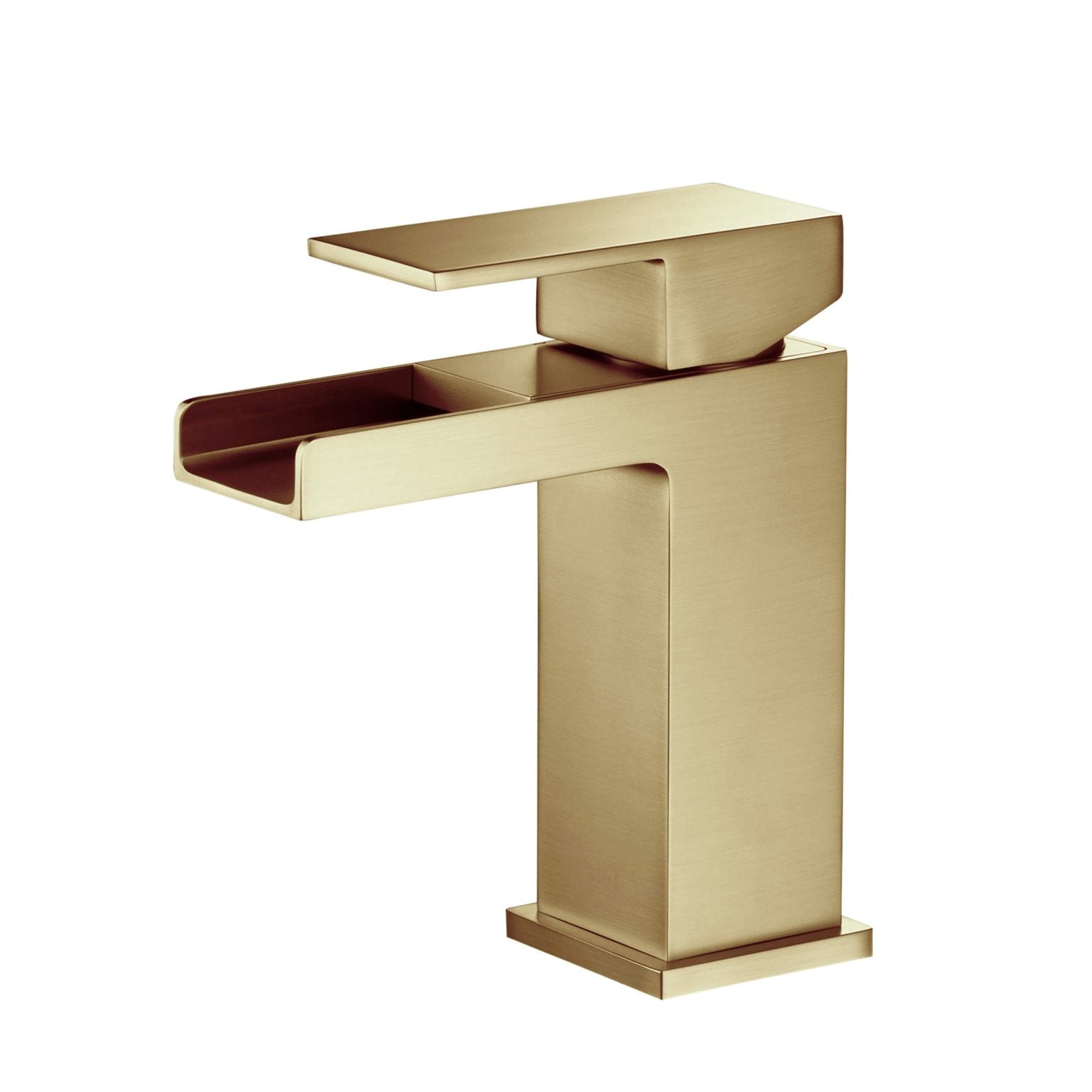 KIBI Waterfall Brass Single Handle Bathroom Vanity Faucet – KBF1004