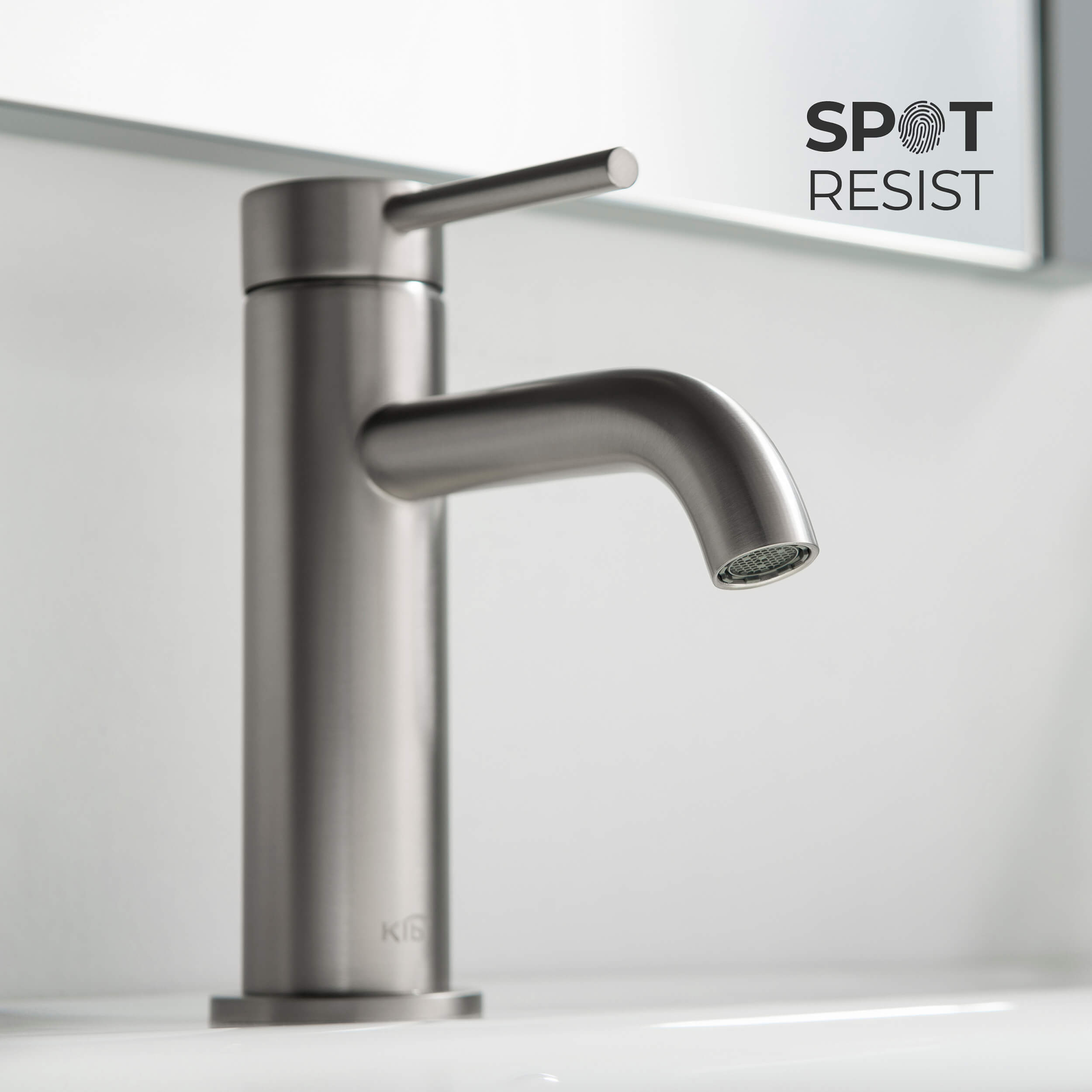 KIBI Circular Brass Single Handle Bathroom Vanity Faucet – KBF1008