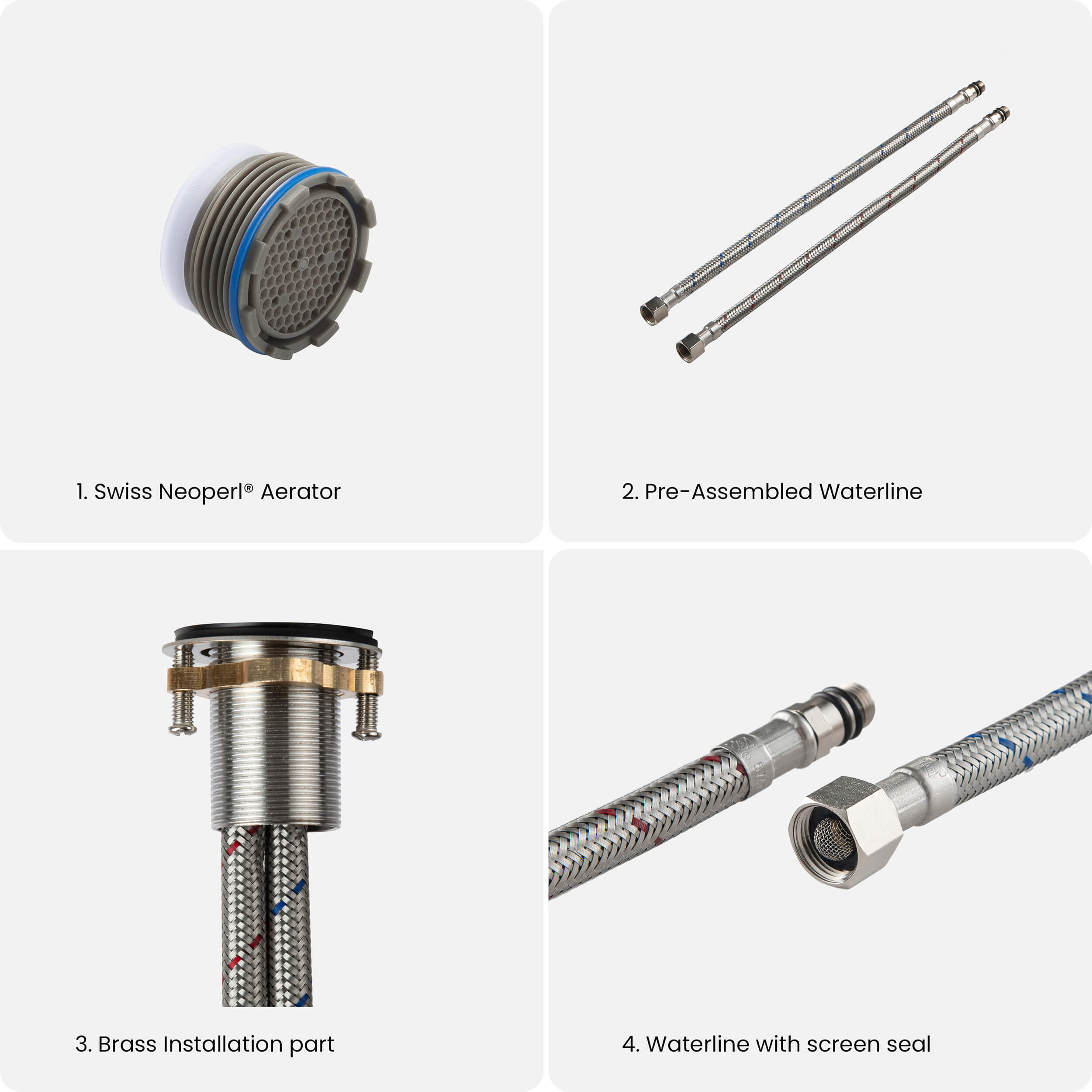 KIBI Circular Brass Single Handle Bathroom Vessel Faucet – KBF1009