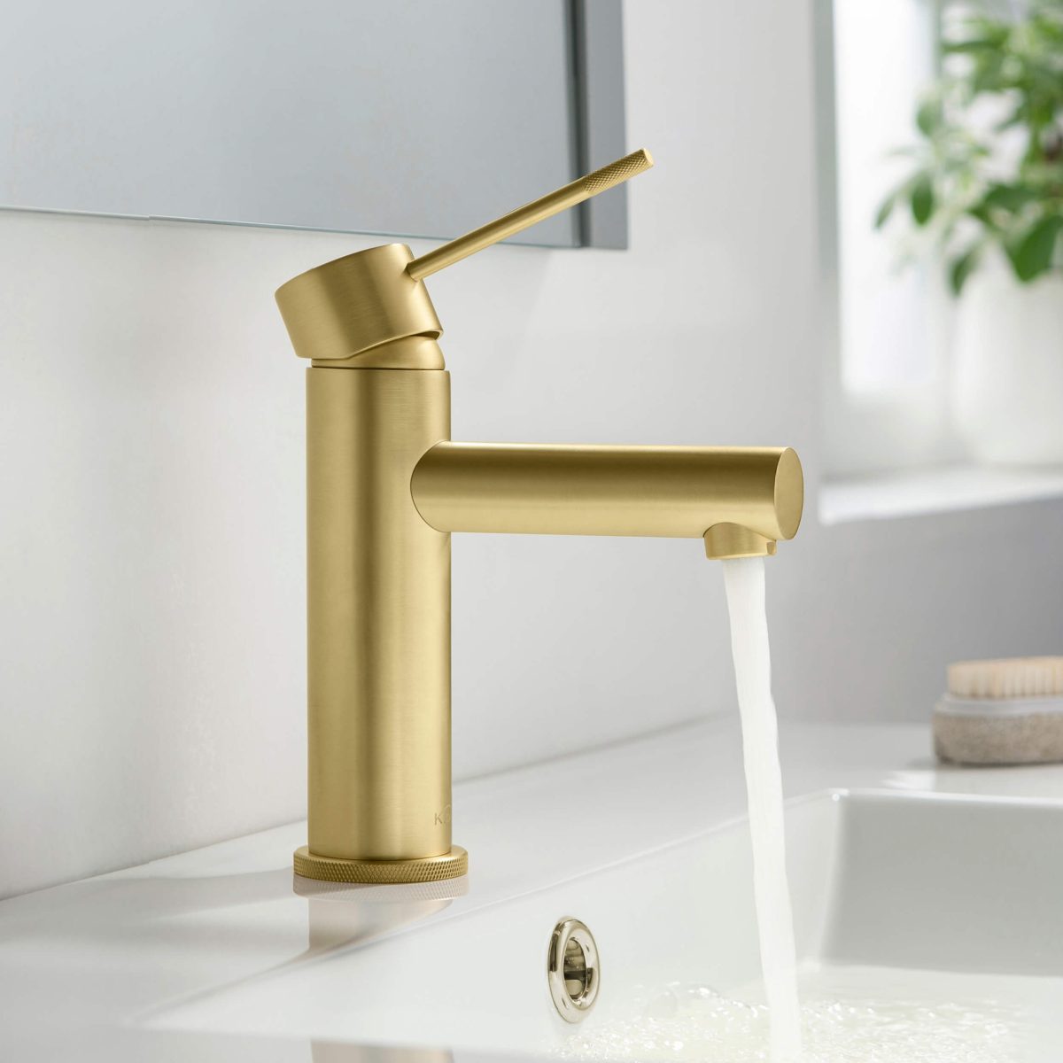 KIBI Circular X Brass Single Handle Bathroom Vanity Faucet – KBF1010