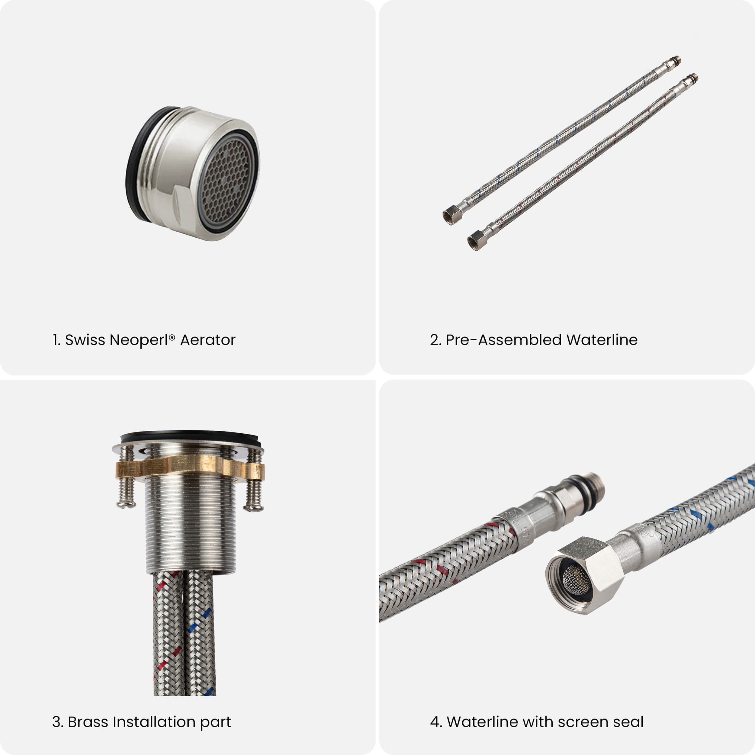 KIBI Circular X Brass Single Handle Bathroom Vanity Faucet – KBF1010