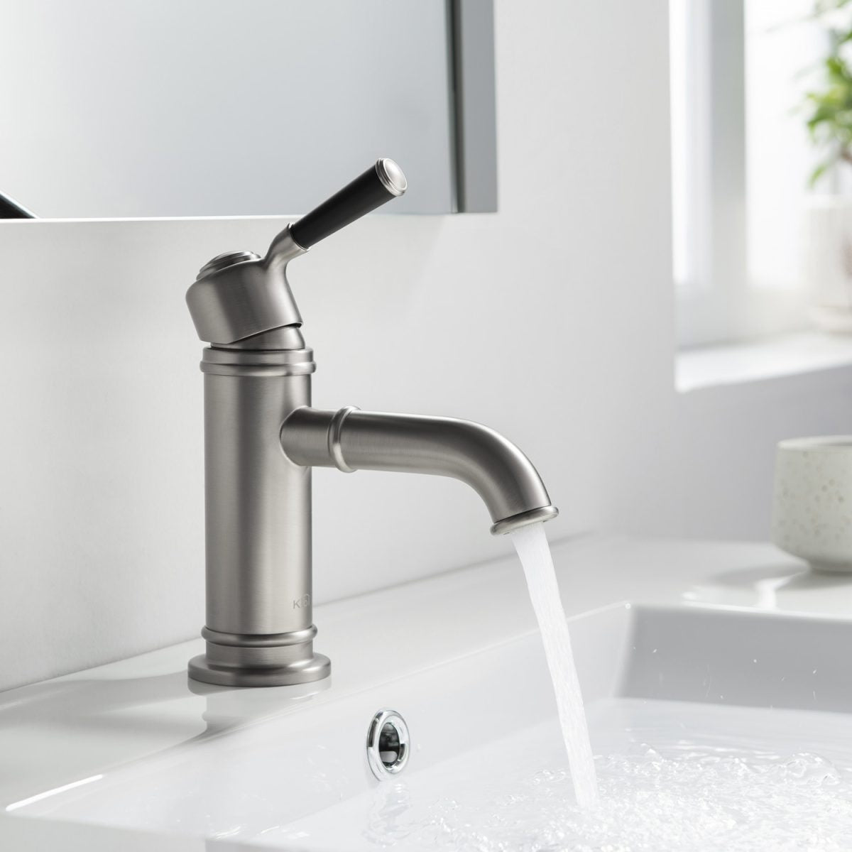 KIBI Victorian Brass Single Handle Bathroom Vanity Faucet – KBF1012