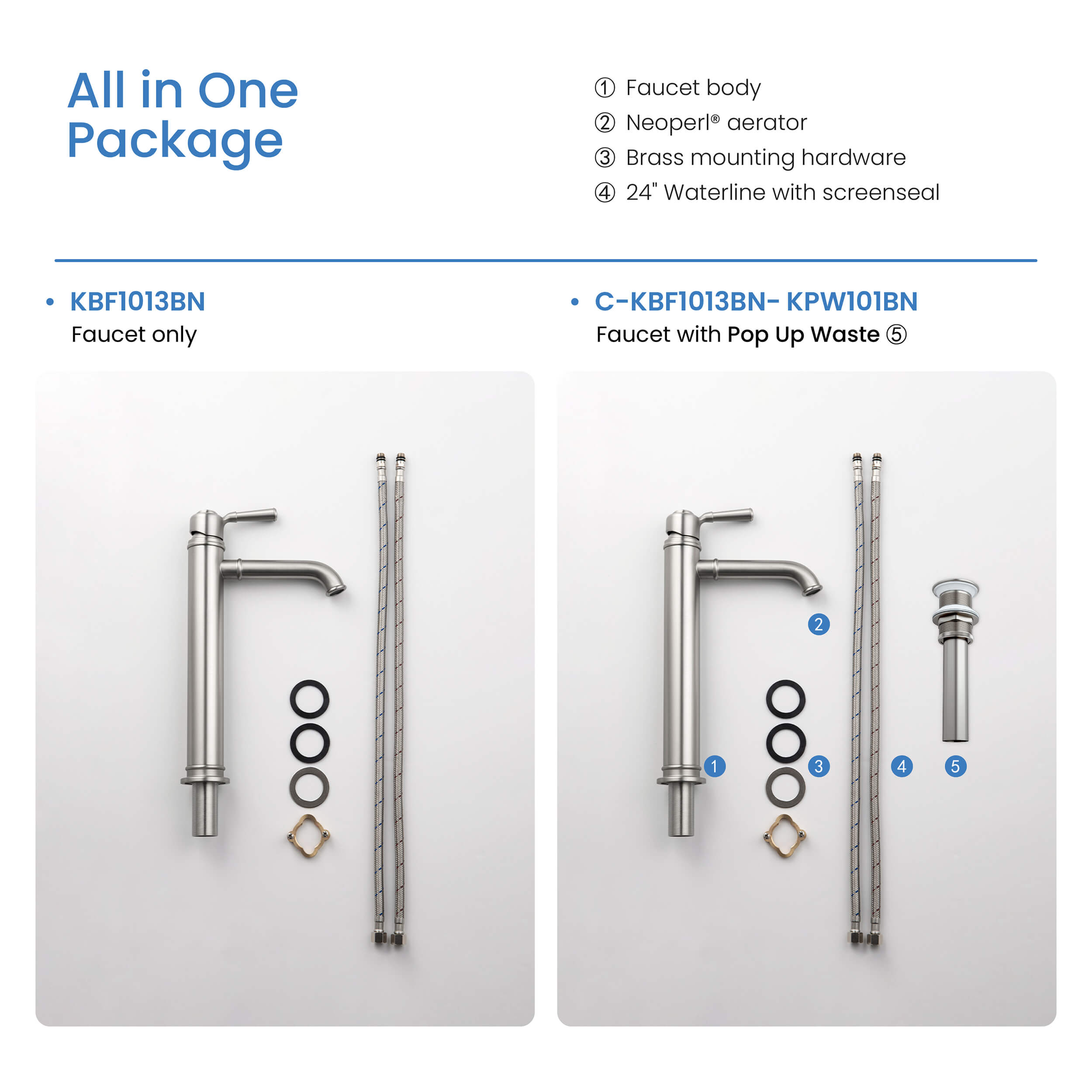 KIBI Victorian Brass Single Handle Bathroom Vessel Faucet – KBF1013