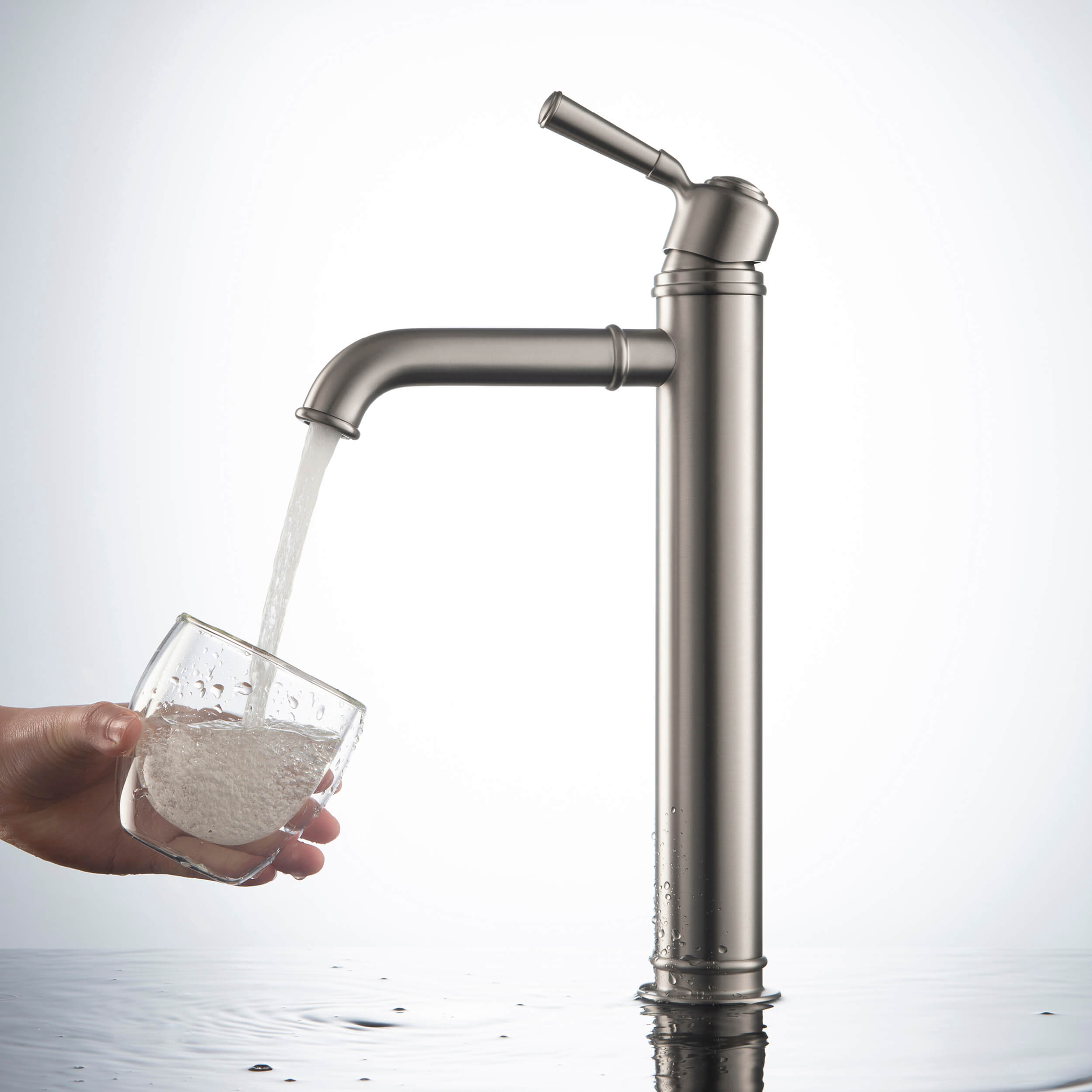 KIBI Victorian Brass Single Handle Bathroom Vessel Faucet – KBF1013