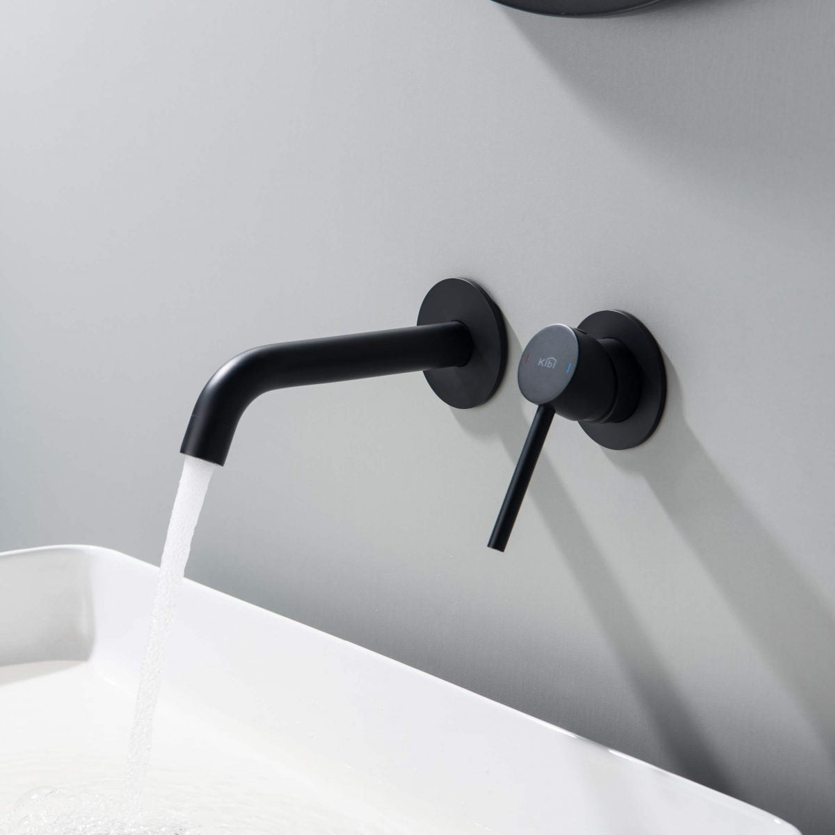 KIBI Circular Single Handle Wall Mounted Bathroom Faucet – KBF1023