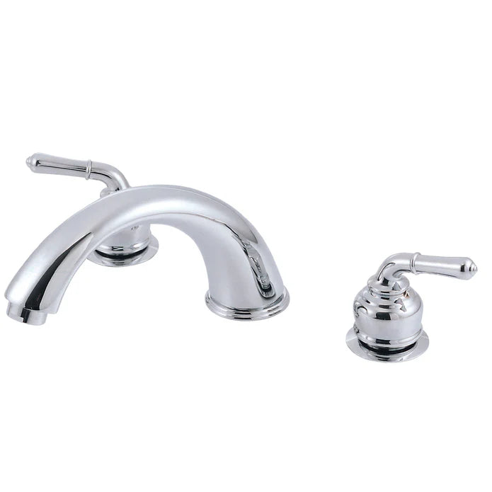 Kingston - Tub Faucets - Magellan KC36 Two-Handle 3-Hole Deck Mount Roman Tub Faucet