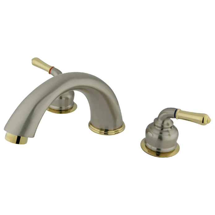 Kingston - Tub Faucets - Magellan KC36 Two-Handle 3-Hole Deck Mount Roman Tub Faucet