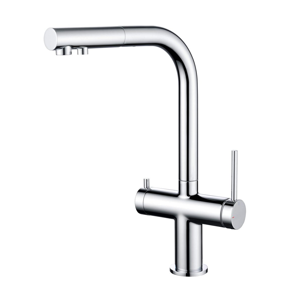 KIBI - Circular 2-in-1 Water Filter Kitchen Pull Out Faucet - KFF502