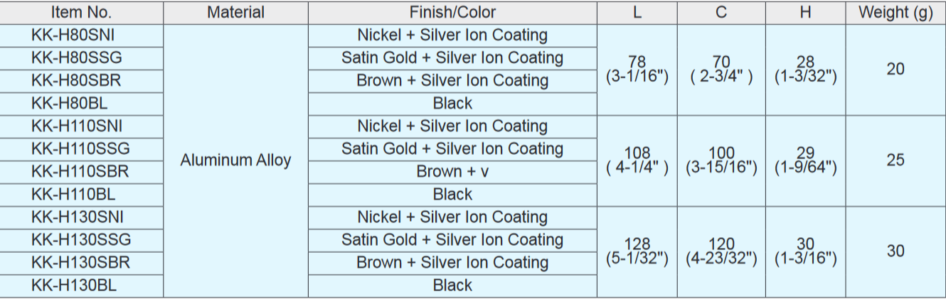 Sugatsune KK-H Aluminum Handle Pull