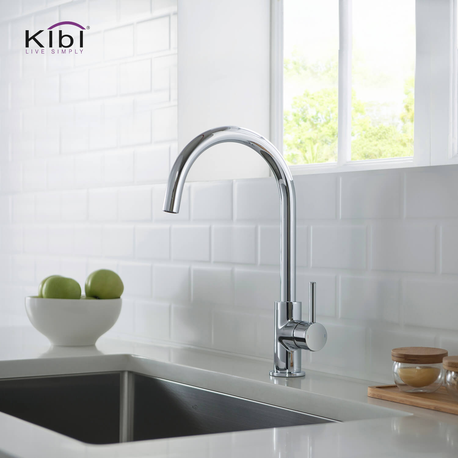 KIBI - Lowa Single Handle High Arc Kitchen Bar Faucet – KKF2001