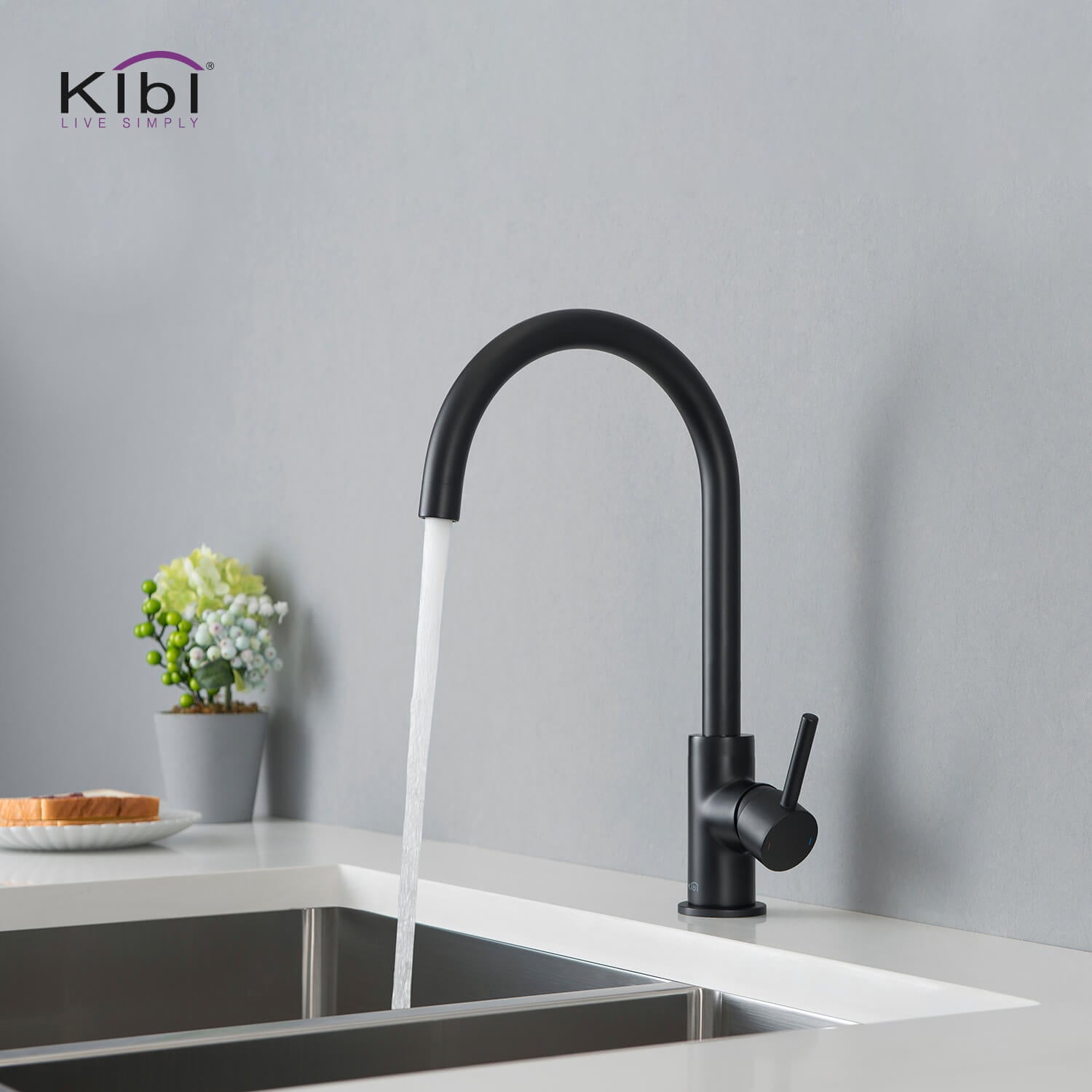 KIBI - Lowa Single Handle High Arc Kitchen Bar Faucet – KKF2001