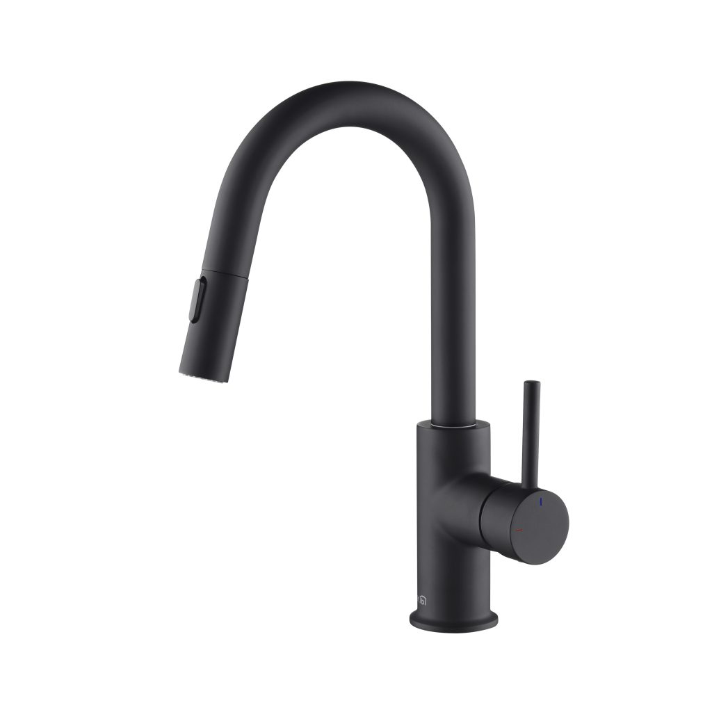KIBI - Luxe Single Handle High Arc Pull Down Kitchen Faucet - KKF2011