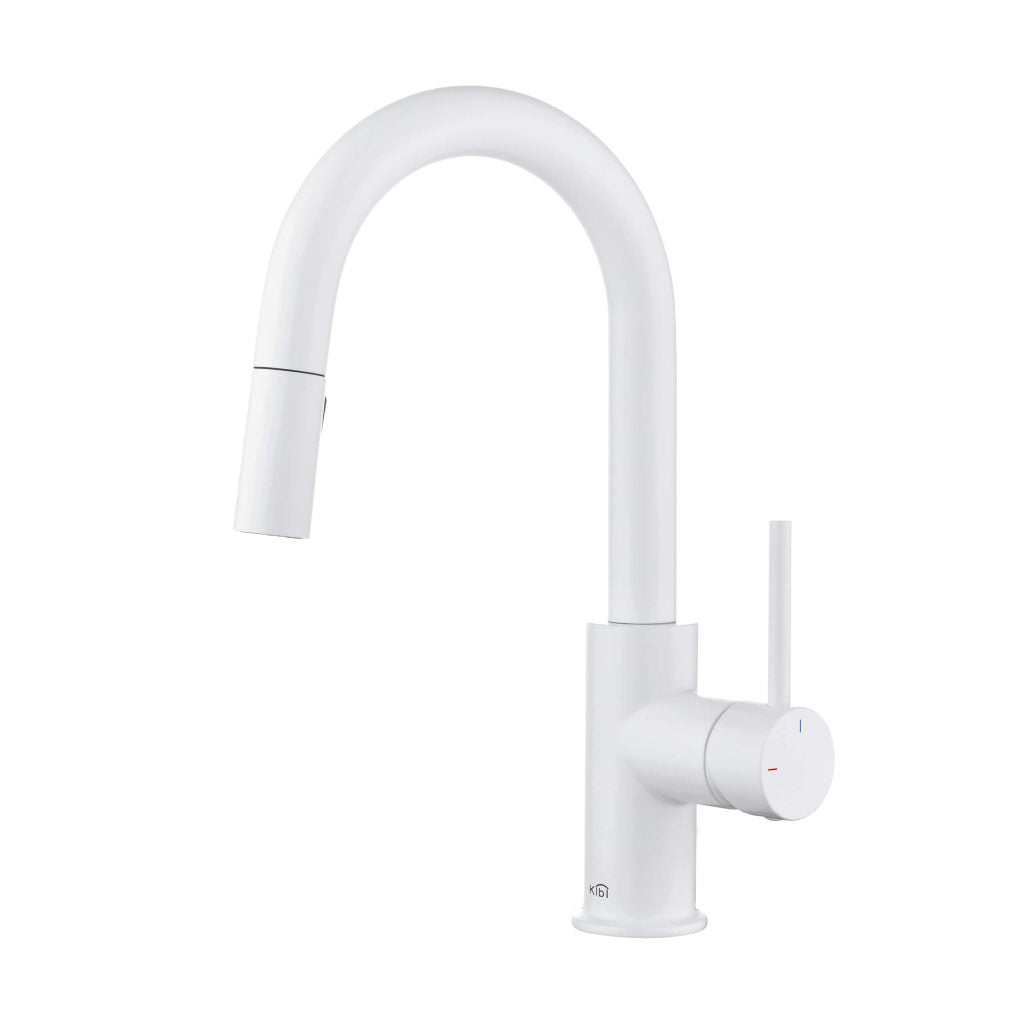 KIBI - Luxe Single Handle High Arc Pull Down Kitchen Faucet - KKF2011