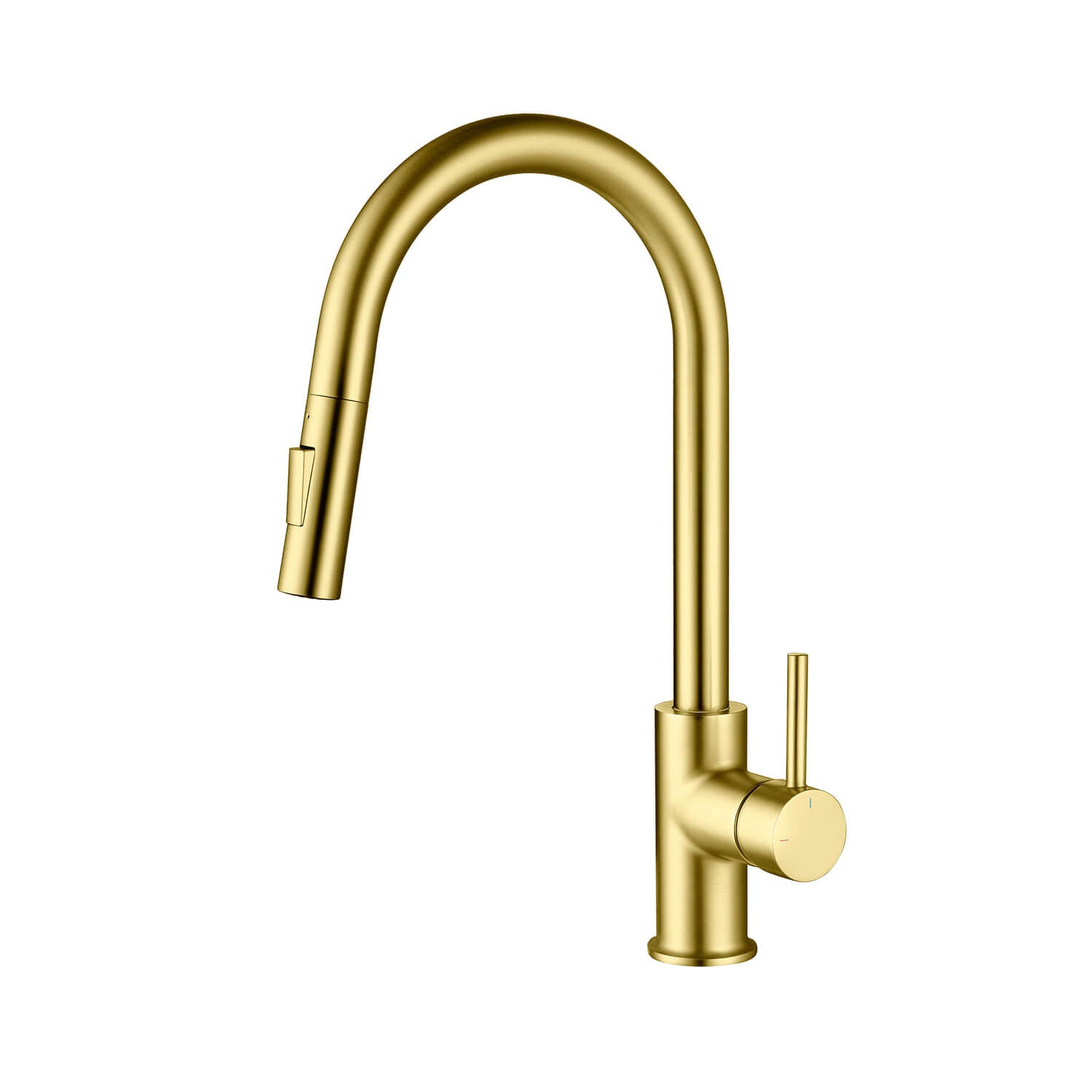KIBI - Circular Single Handle Pull Down Kitchen Faucet – KKF2013
