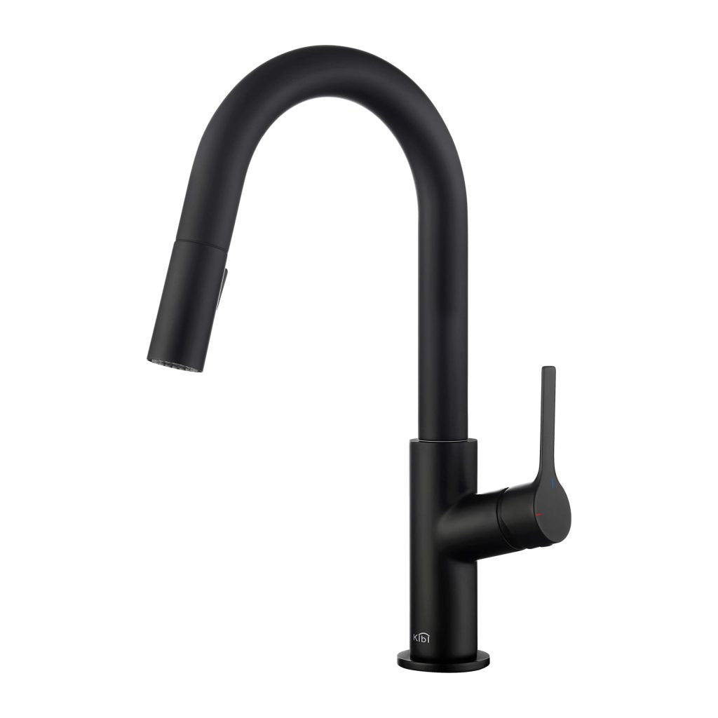 KIBI - Fusion Single Handle Pull Down Kitchen & Bar Sink Faucet - KKF2017
