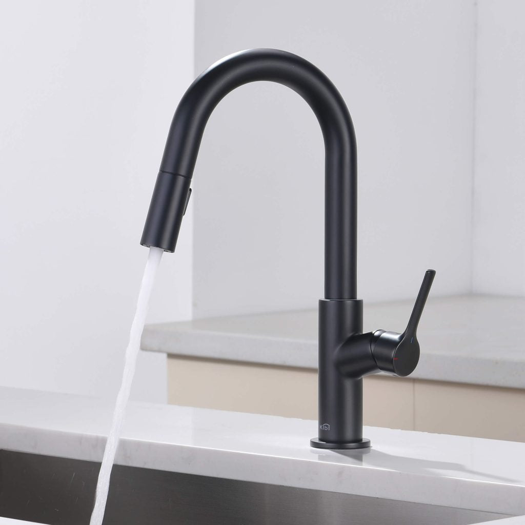KIBI - Fusion Single Handle Pull Down Kitchen & Bar Sink Faucet - KKF2017
