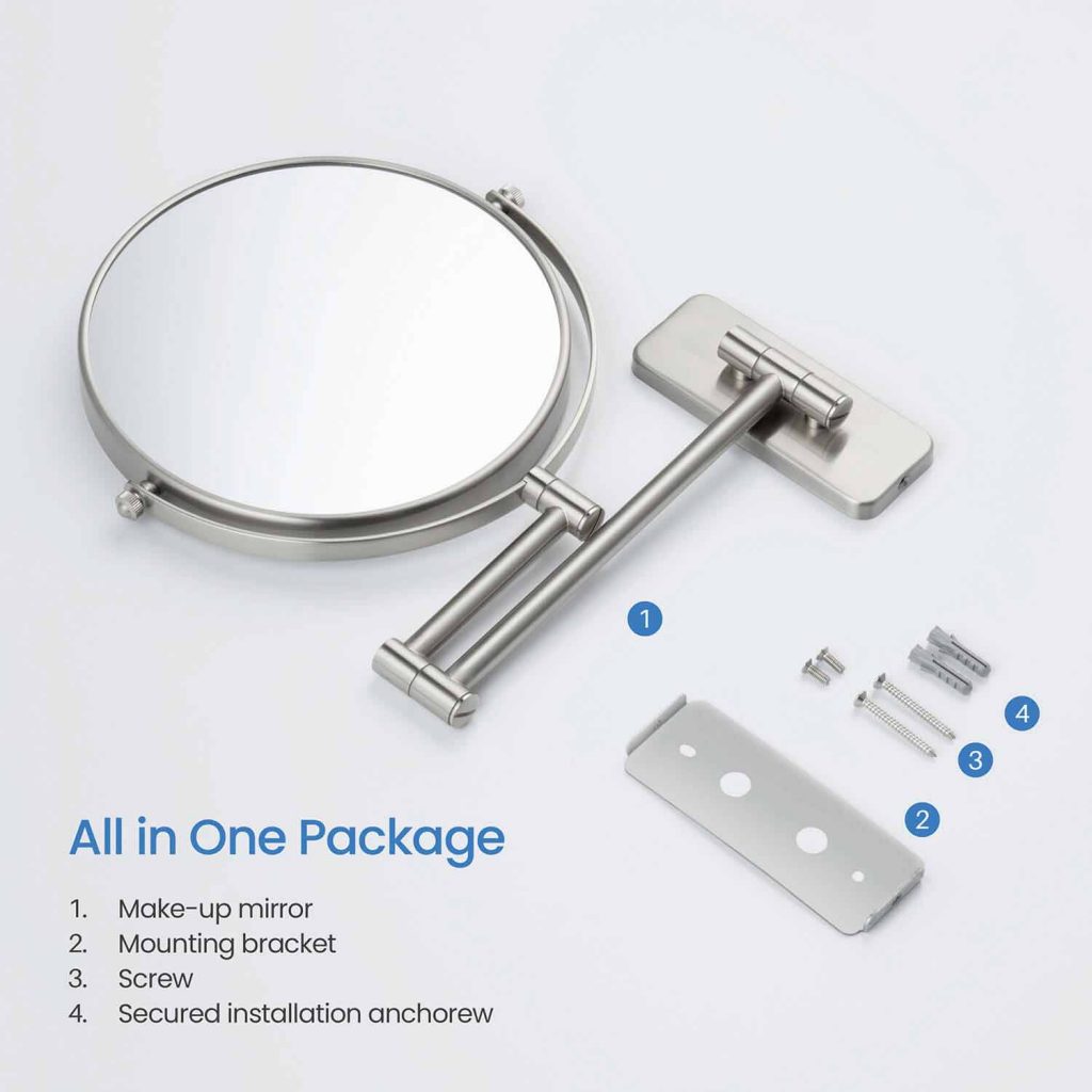 KIBI - Circular Magnifying Makeup/Shaving Mirror - KMM100