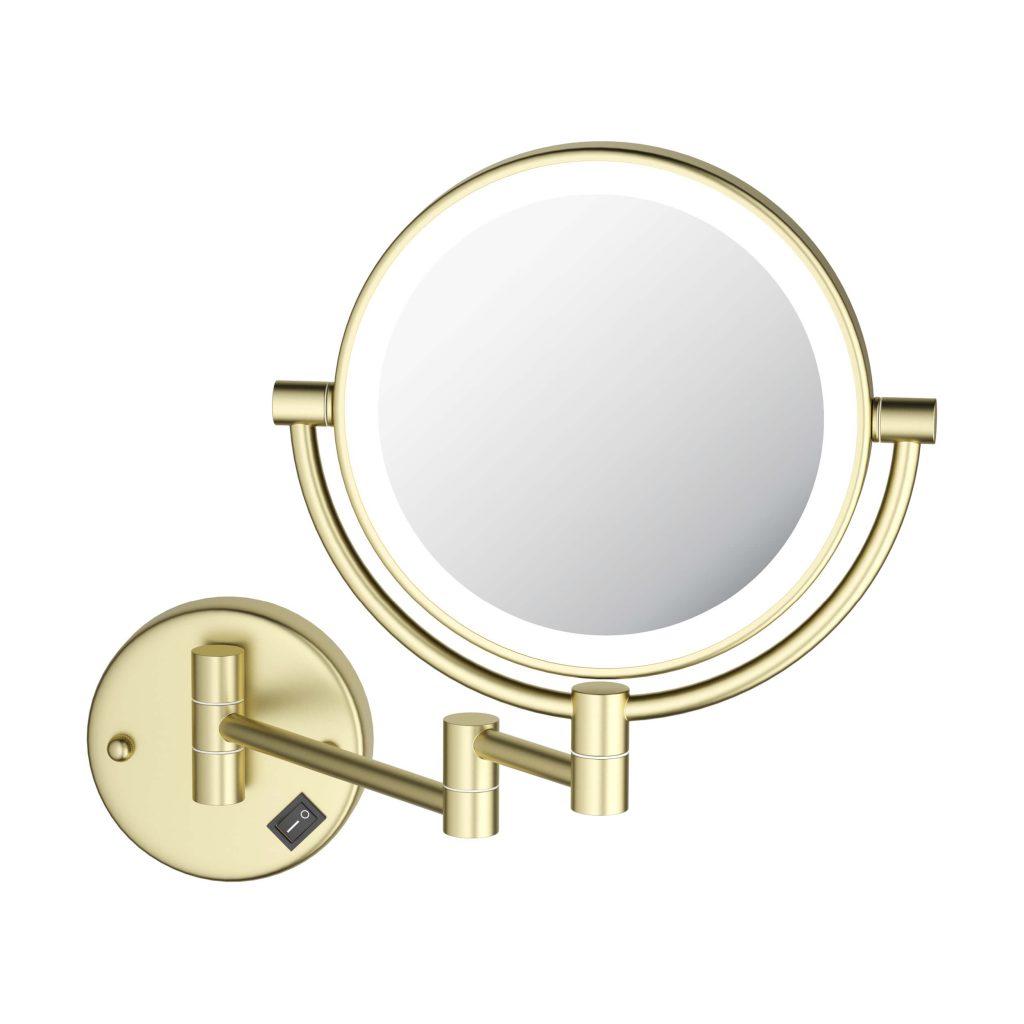 KIBI - Circular LED Wall Mount Magnifying Make Up Mirror - KMM101