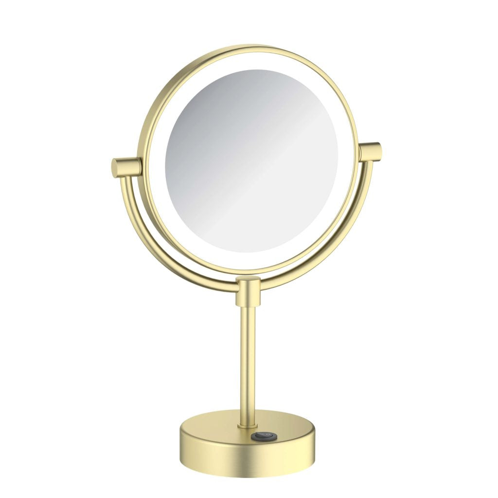 KIBI - Circular LED Free Standing Magnifying Make Up Mirror - KMM104