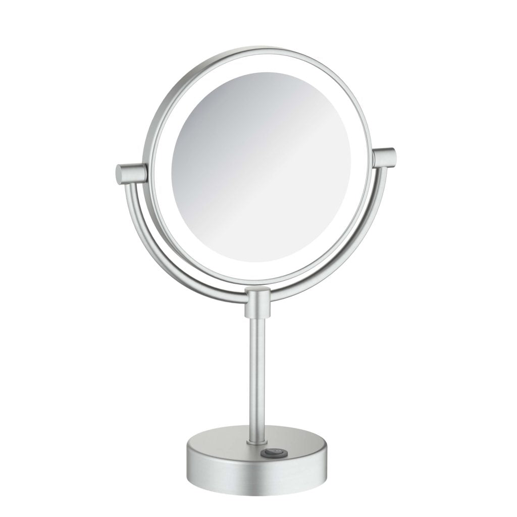 KIBI - Circular LED Free Standing Magnifying Make Up Mirror - KMM104