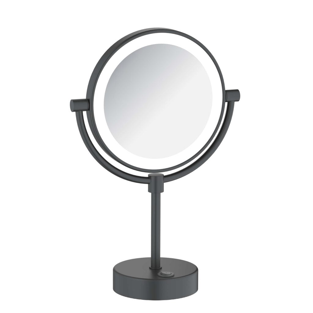 KIBI - Circular LED Free Standing Magnifying Make Up Mirror - KMM104