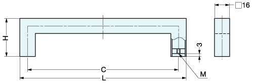 Sugatsune KPH Stainless Steel Handle Pull