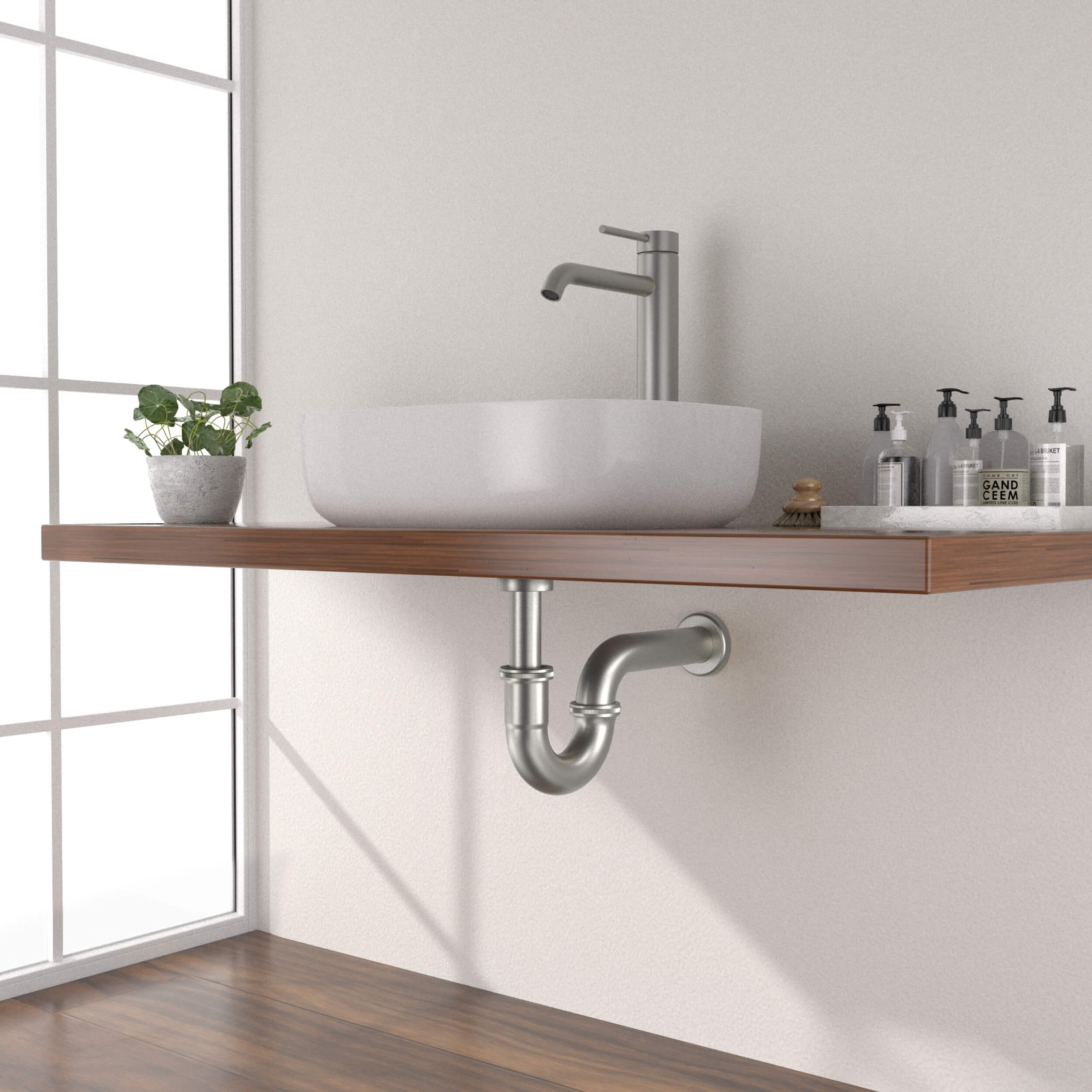 KIBI Bathroom Sink Decorative P-Trap - KPT101