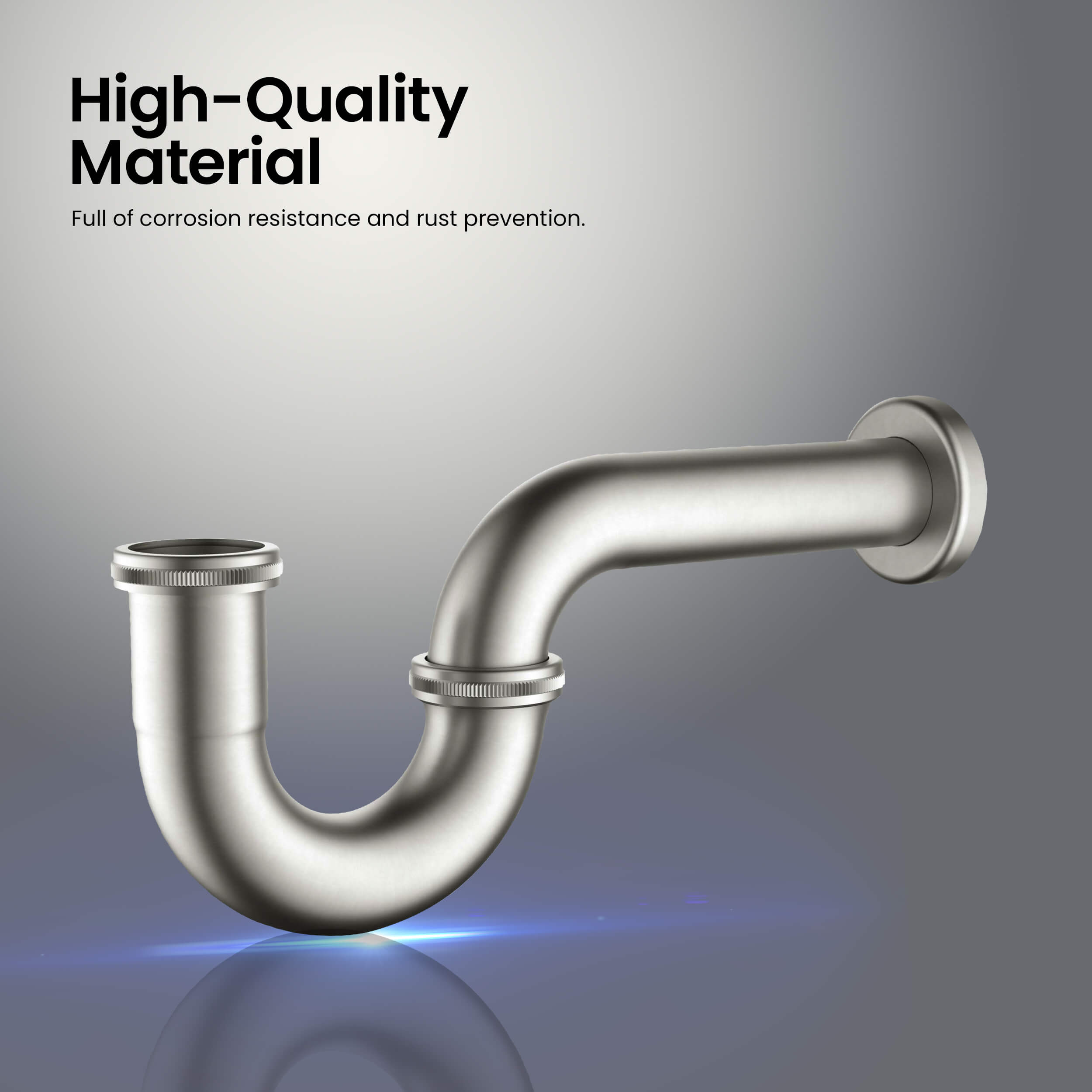 KIBI Bathroom Sink Decorative P-Trap - KPT101