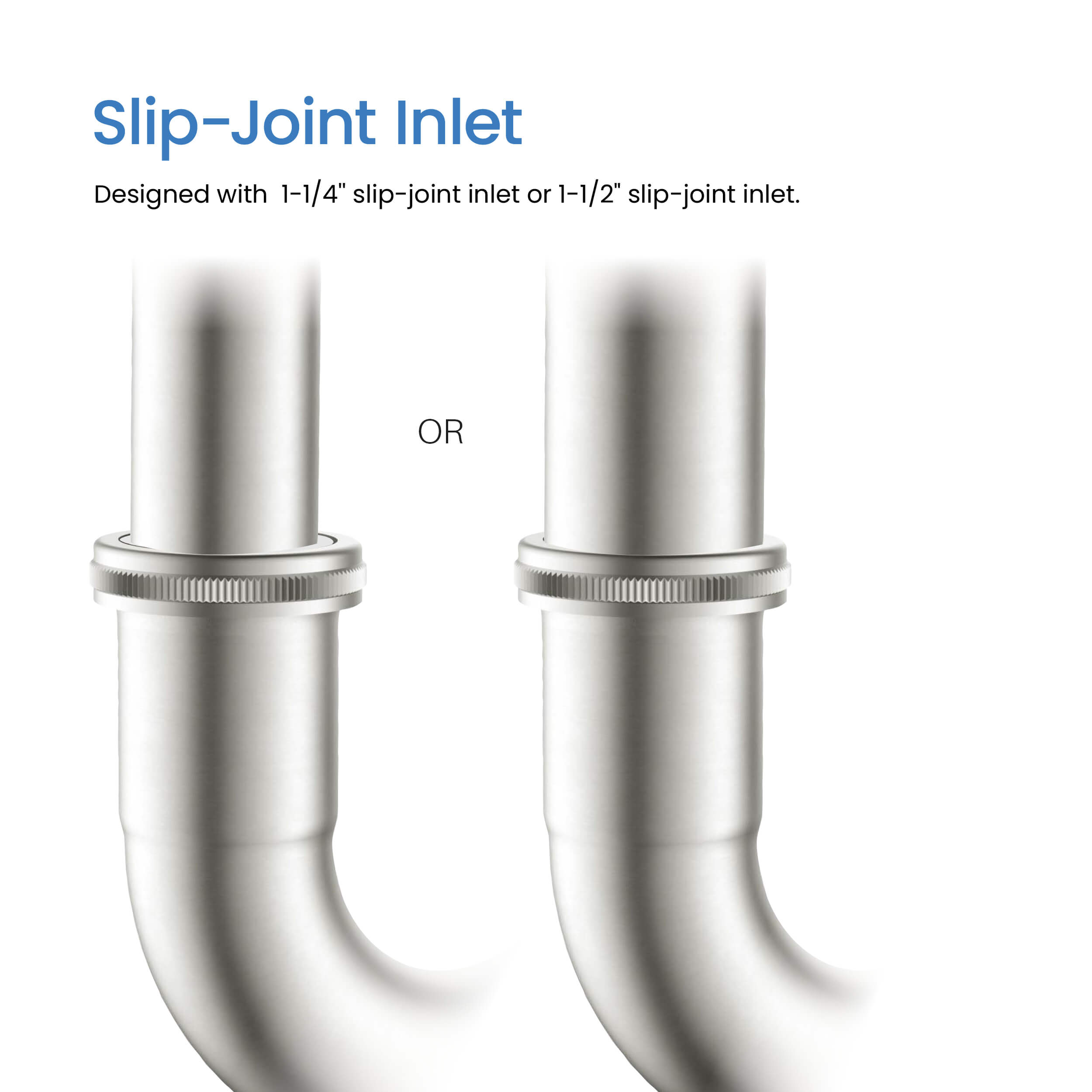 KIBI Bathroom Sink Decorative P-Trap - KPT101