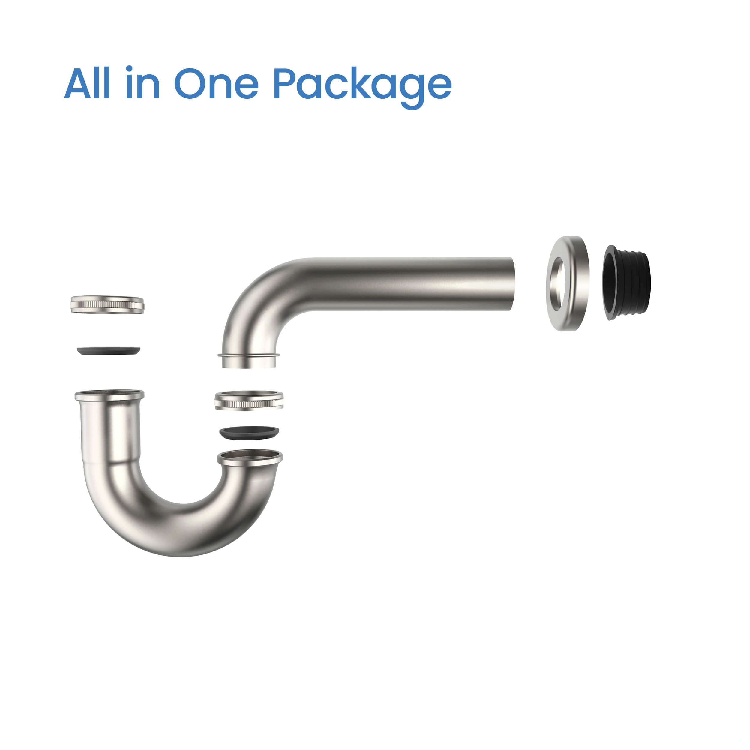 KIBI Bathroom Sink Decorative P-Trap - KPT101