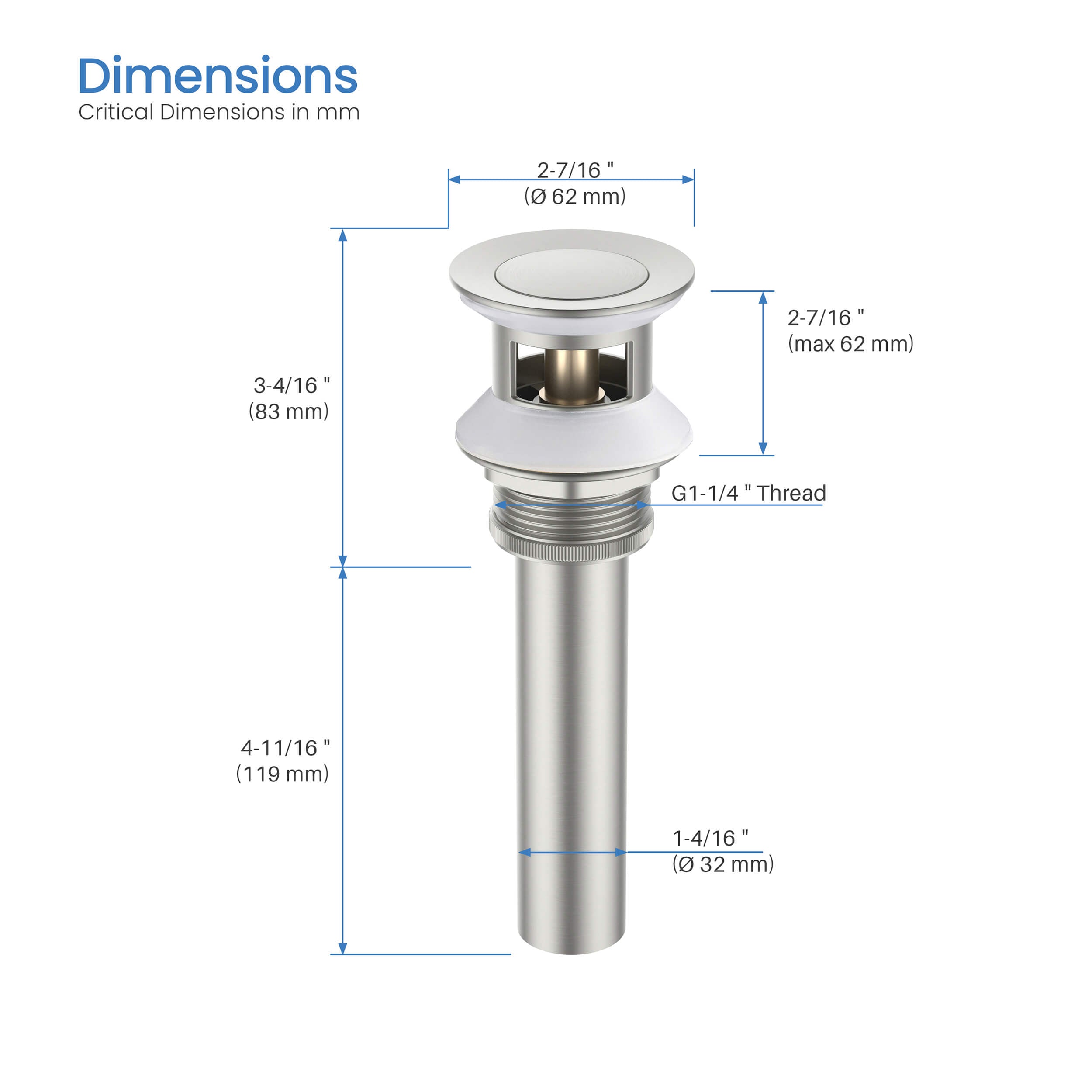 KIBI Mirage Brass Single Handle Bathroom Vanity Faucet – KBF1001